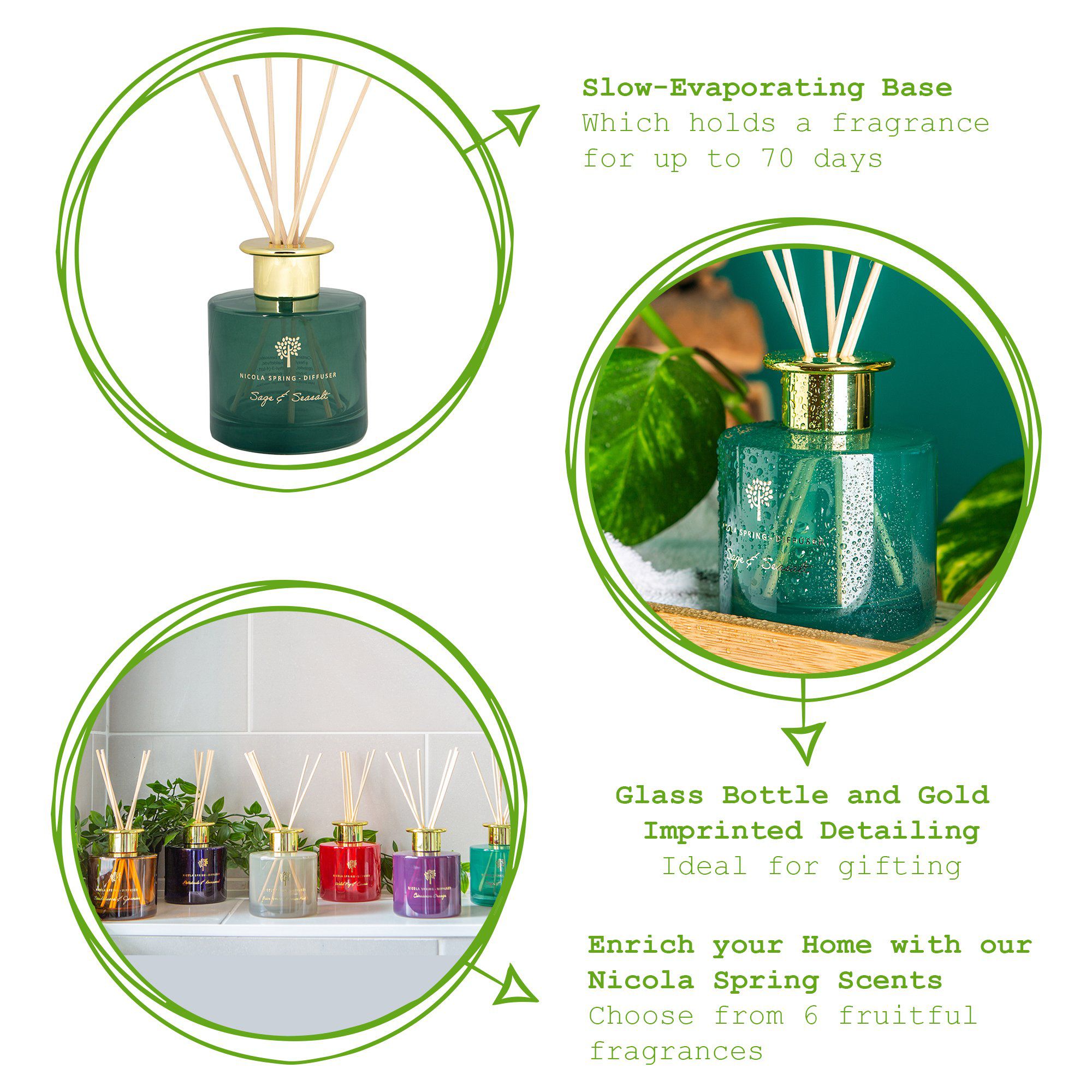 200ml Sage & Seasalt Reed Diffuser