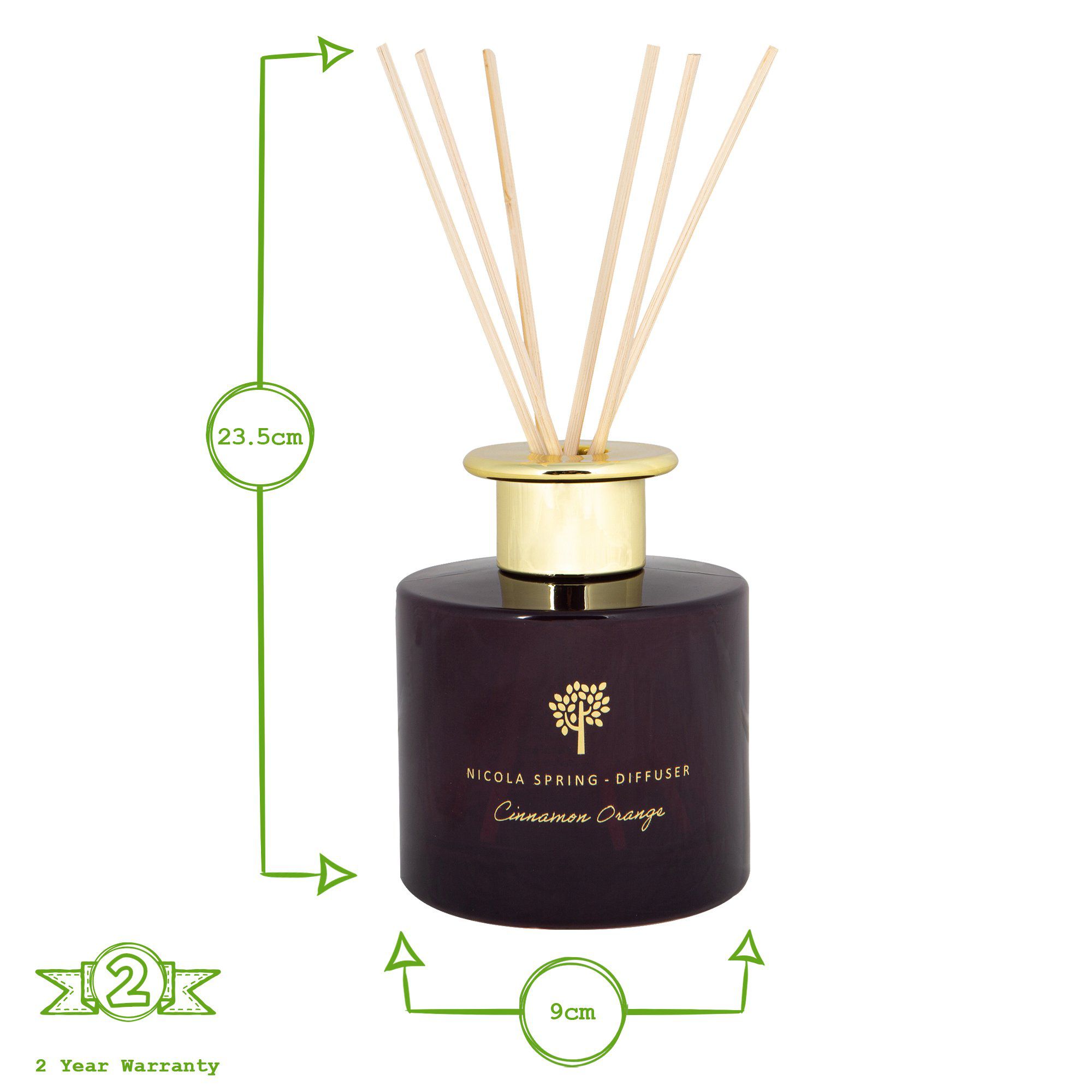 200ml Cinnamon & Orange Reed Diffuser