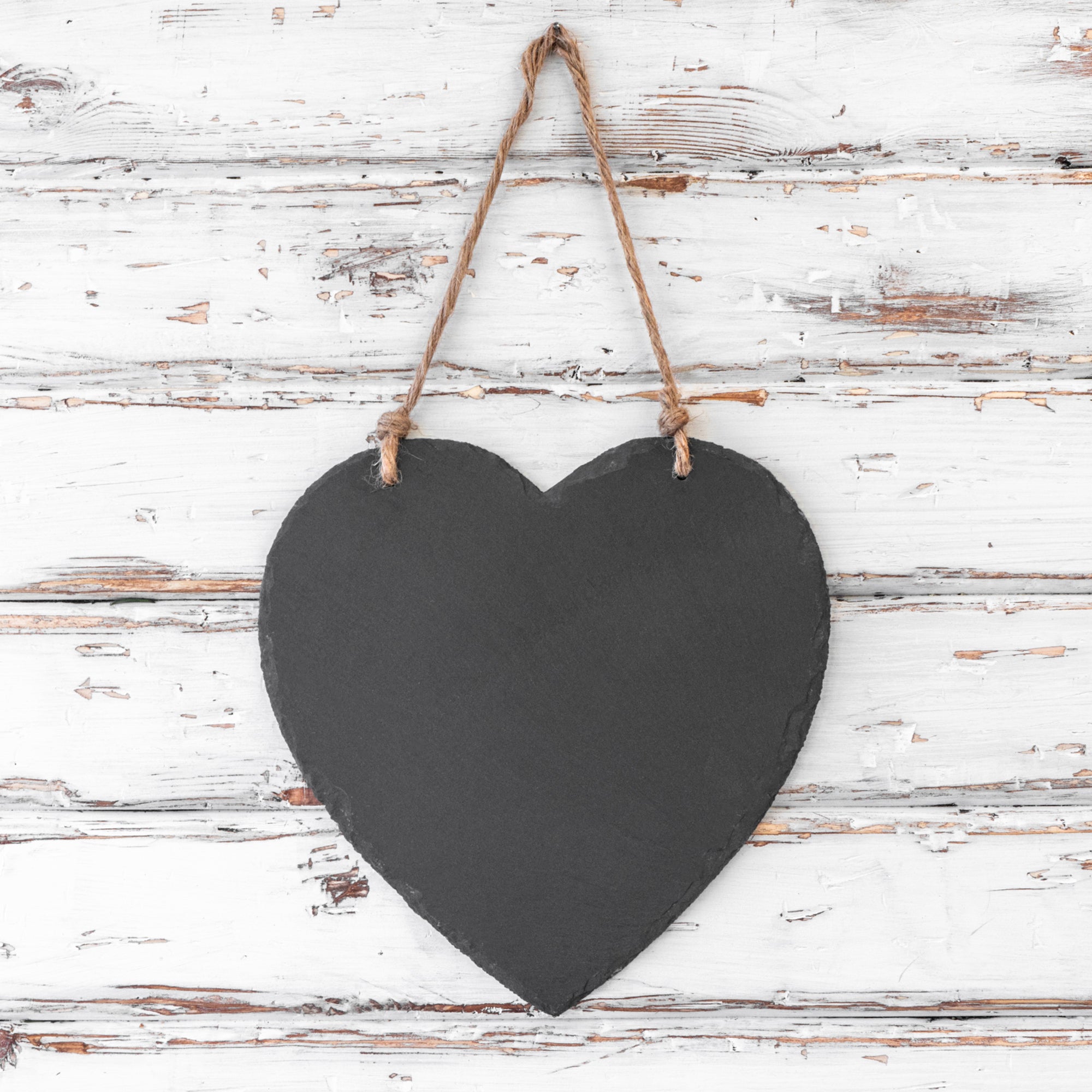 Nicola Spring Large Heart Hanging Slate Notice and Menu Board