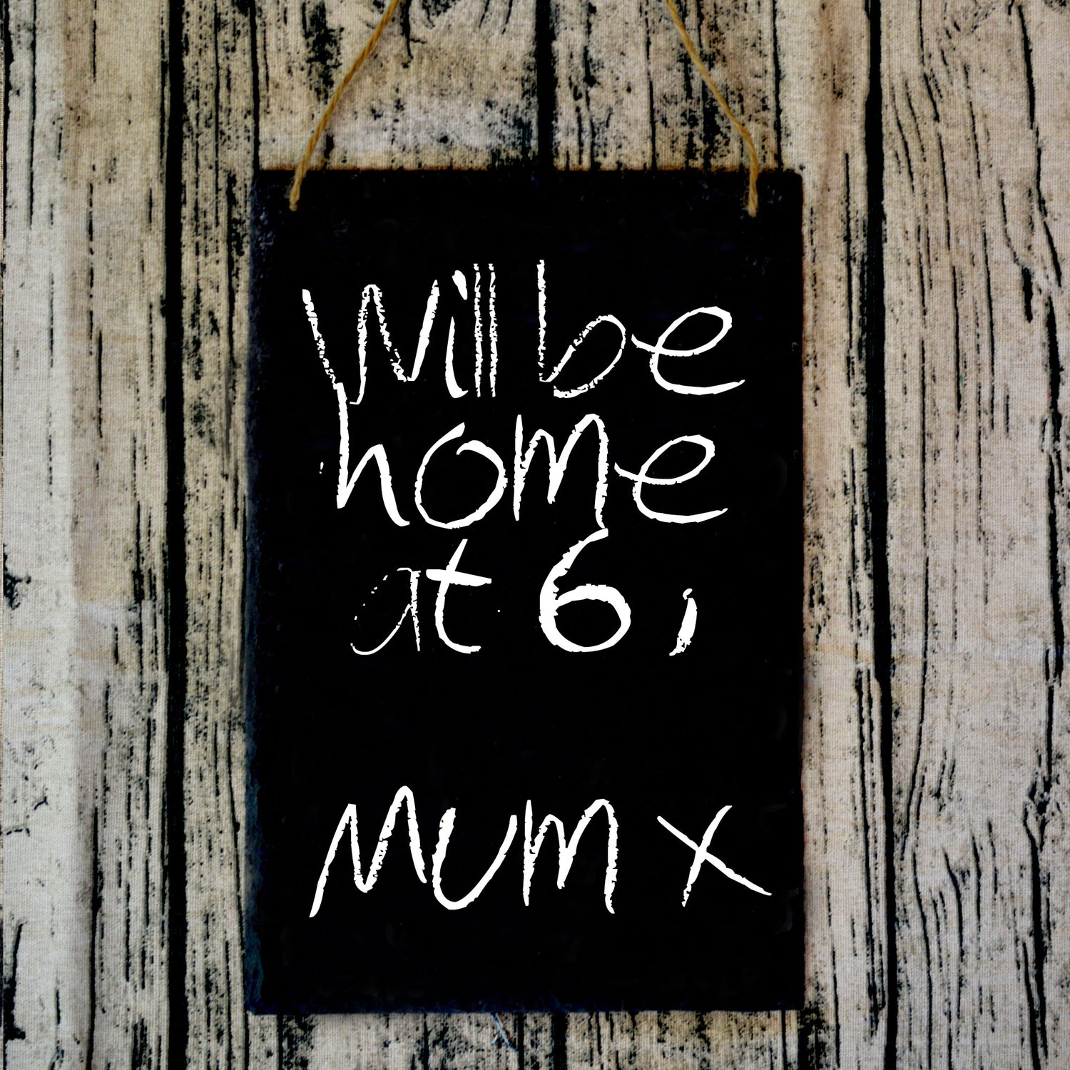 Nicola Spring Hanging Slate Notice and Menu Board
