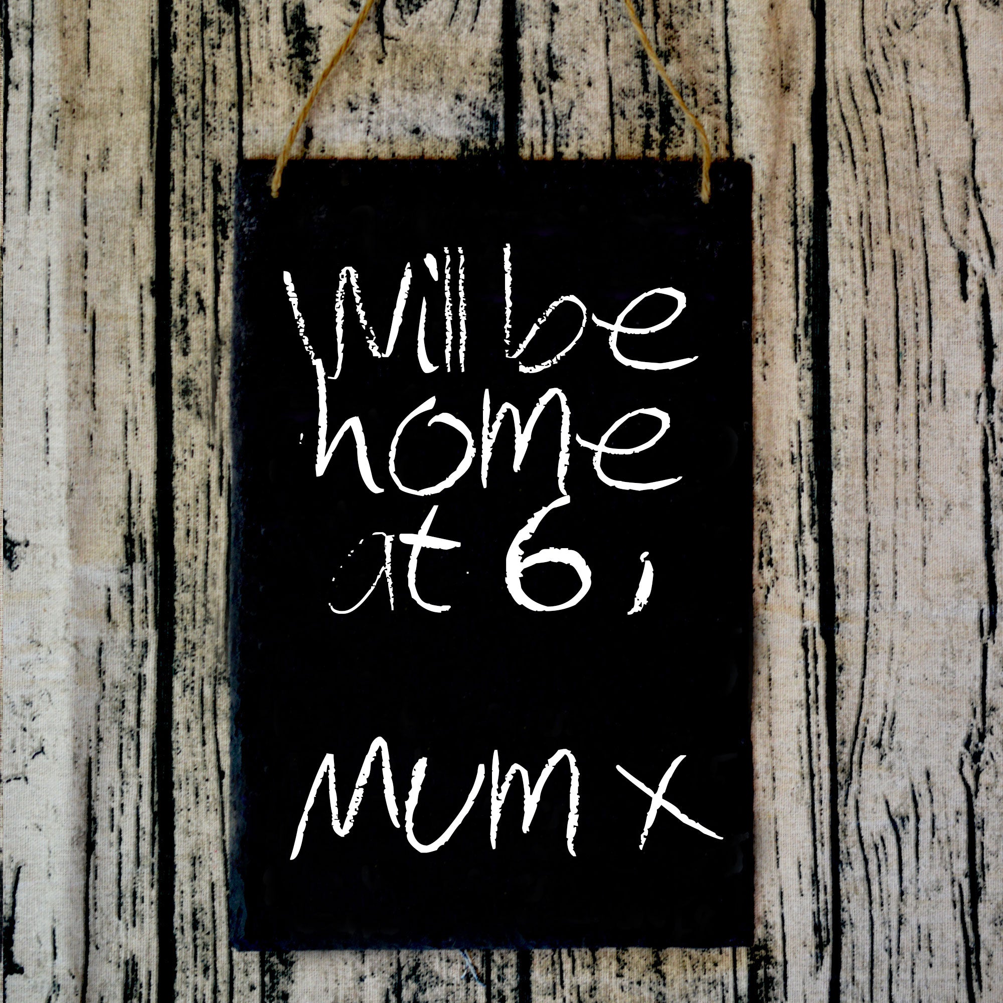 Nicola Spring Hanging Slate Notice and Menu Board