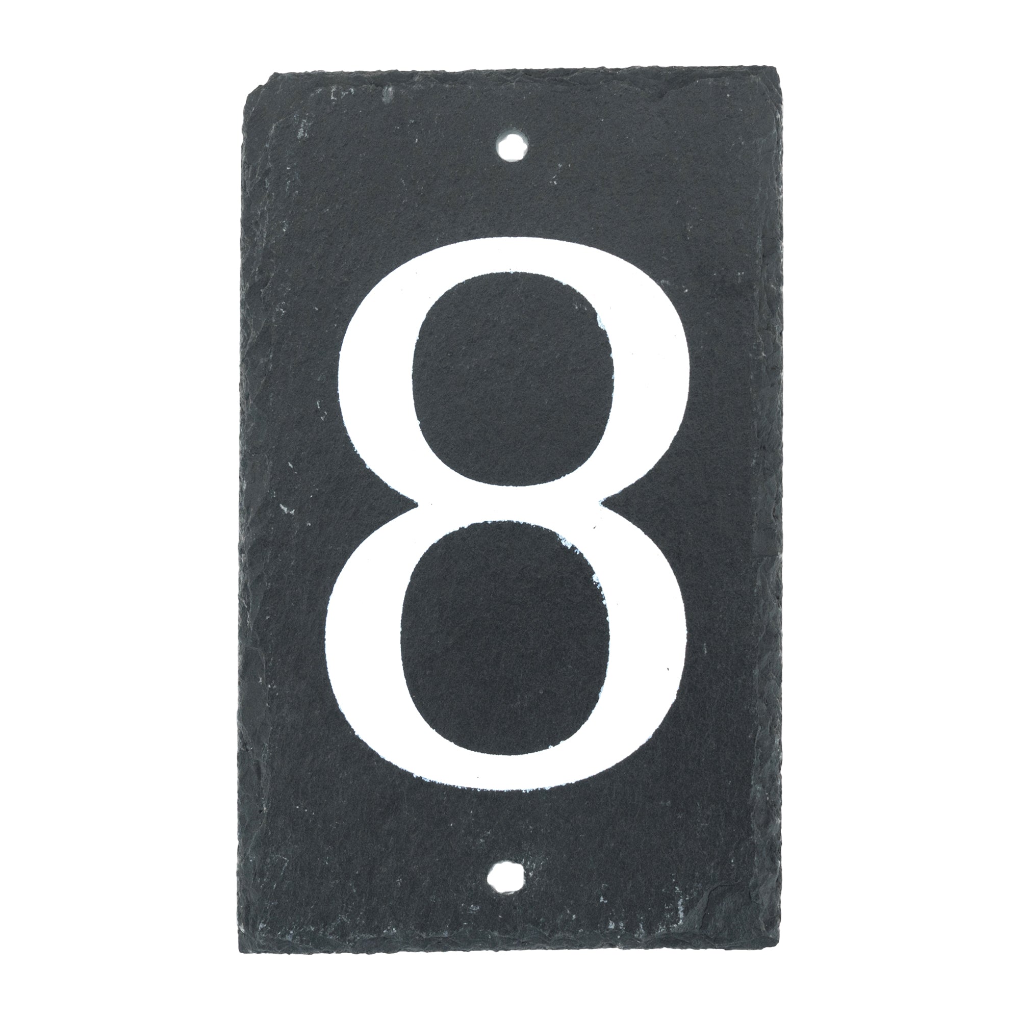 Nicola Spring Natural Slate House Sign - Number 8