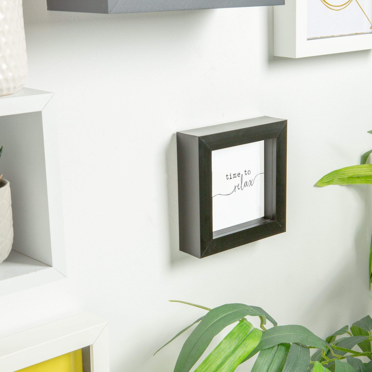 Nicola Spring Box Photo Frame - 4x4 - Black