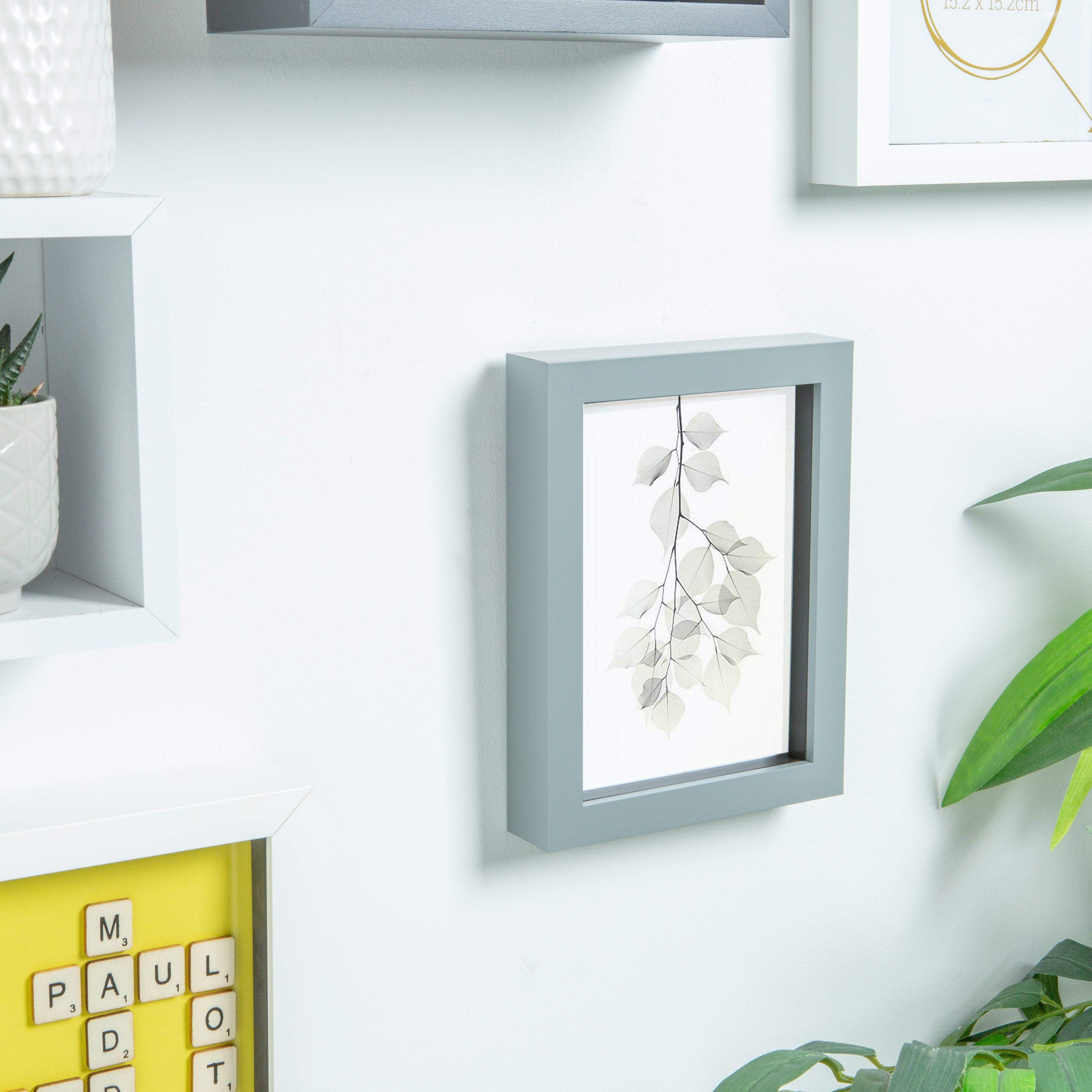 Nicola Spring Box Photo Frame - 5x7" - Grey