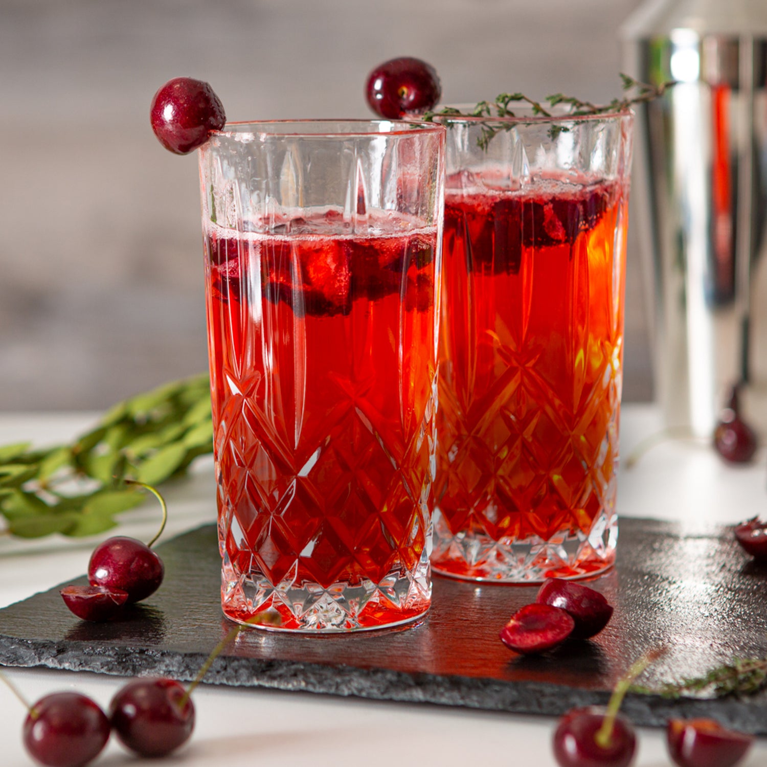 RCR Crystal Orchestra Cut Glass Highball Cocktail Glass - 396ml