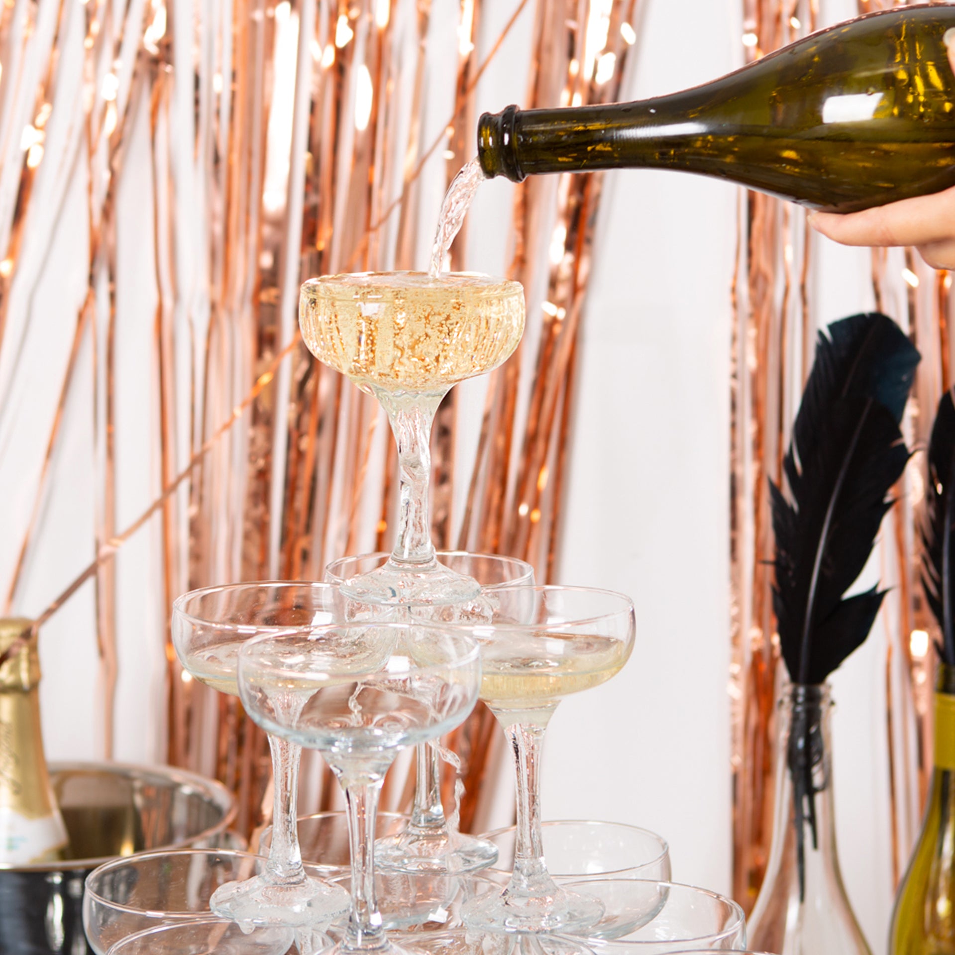 Rink Drink Champagne Tower - 4 Tier (30 Glasses)