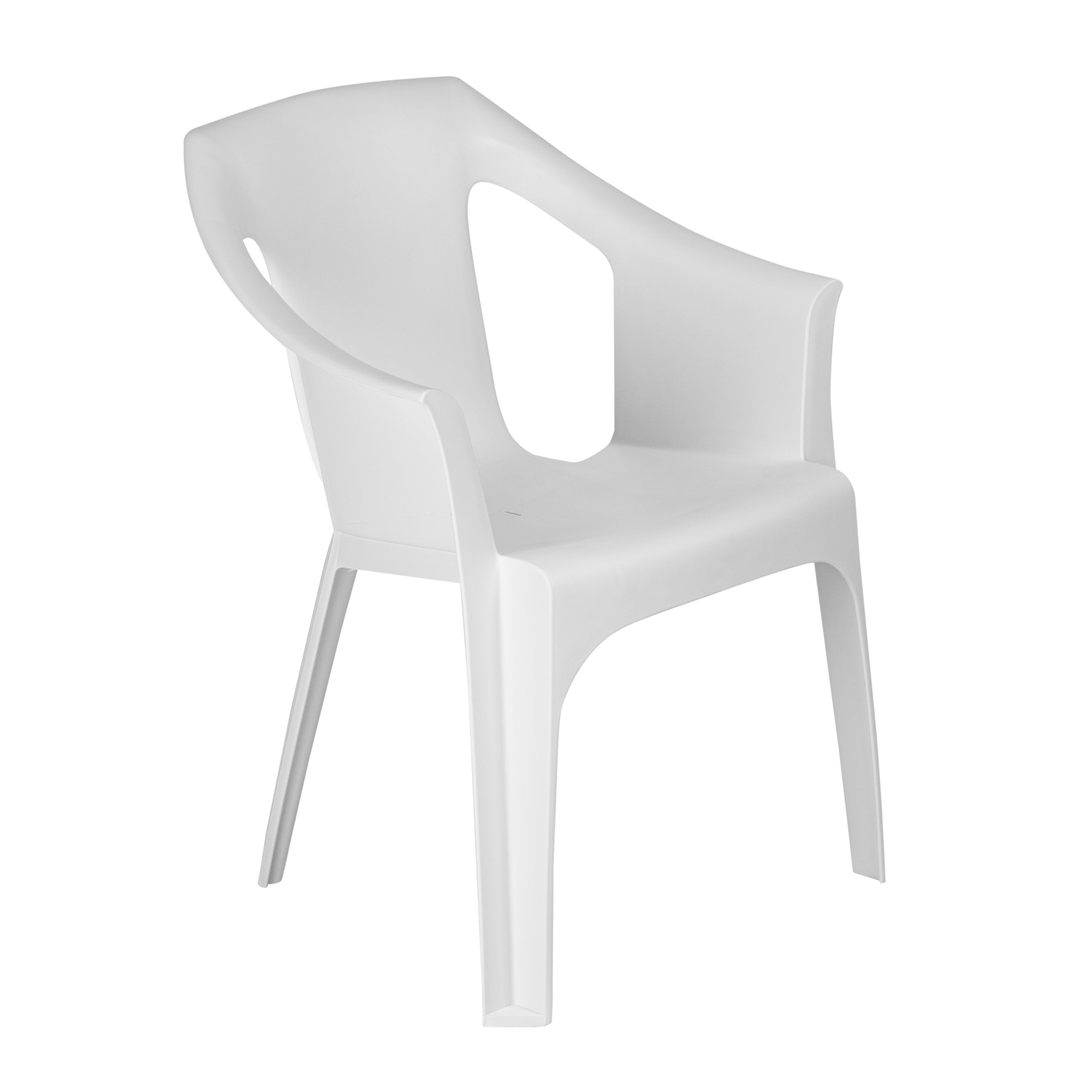 Resol "Cool" Garden Outdoor / Indoor Designer Plastic Chair - White