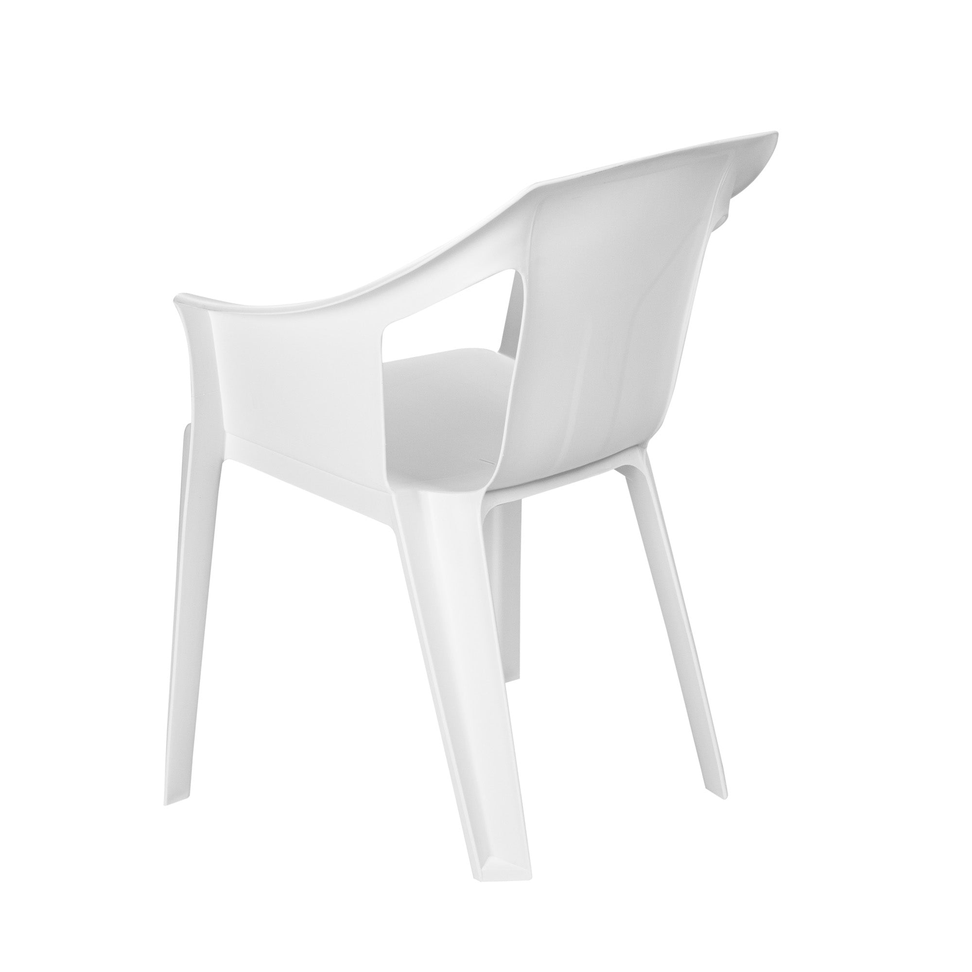 Resol "Cool" Garden Outdoor / Indoor Designer Plastic Chair - White