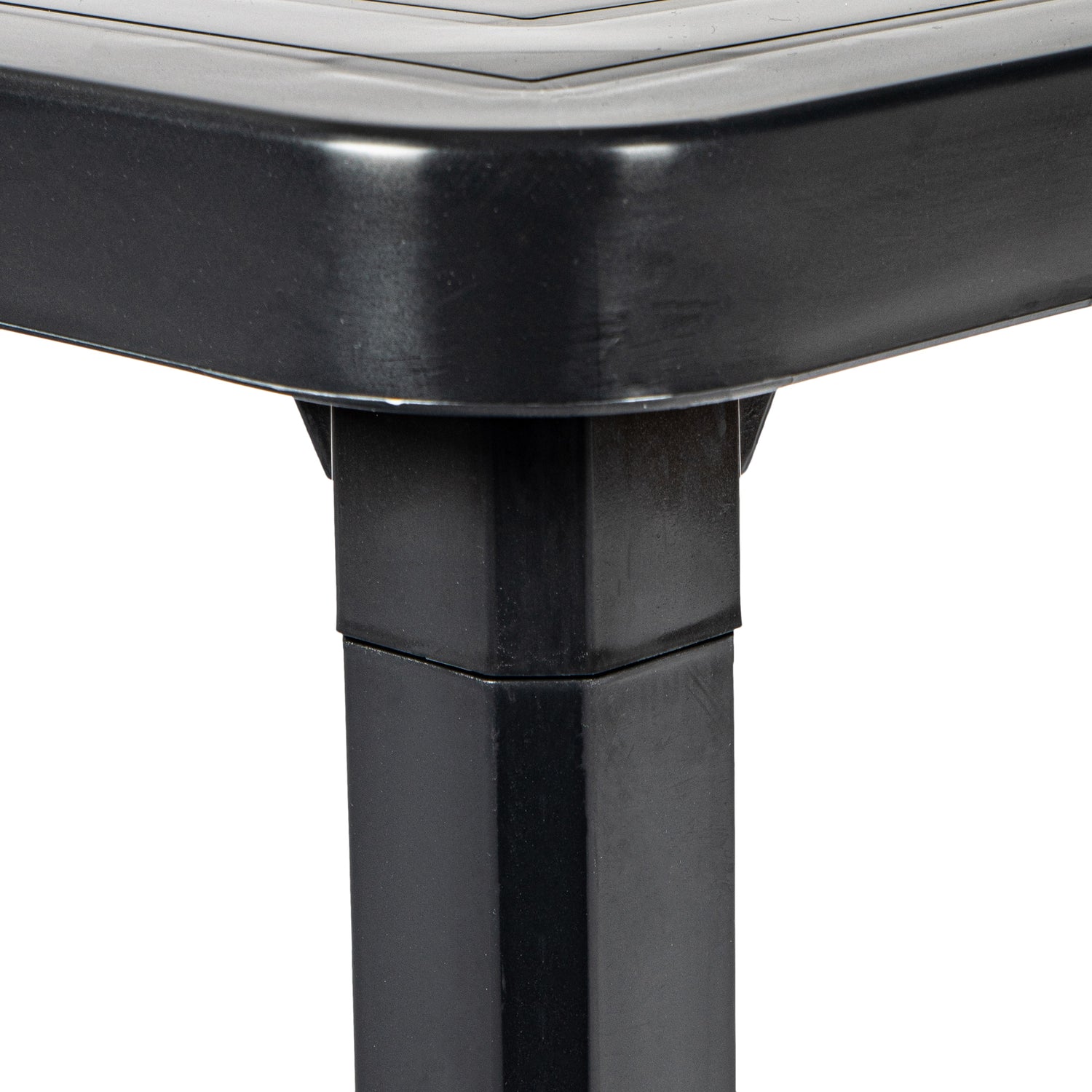 Resol Andorra Plastic Home Garden Sun Lounger Side Table - Grey - 47 x 47cm