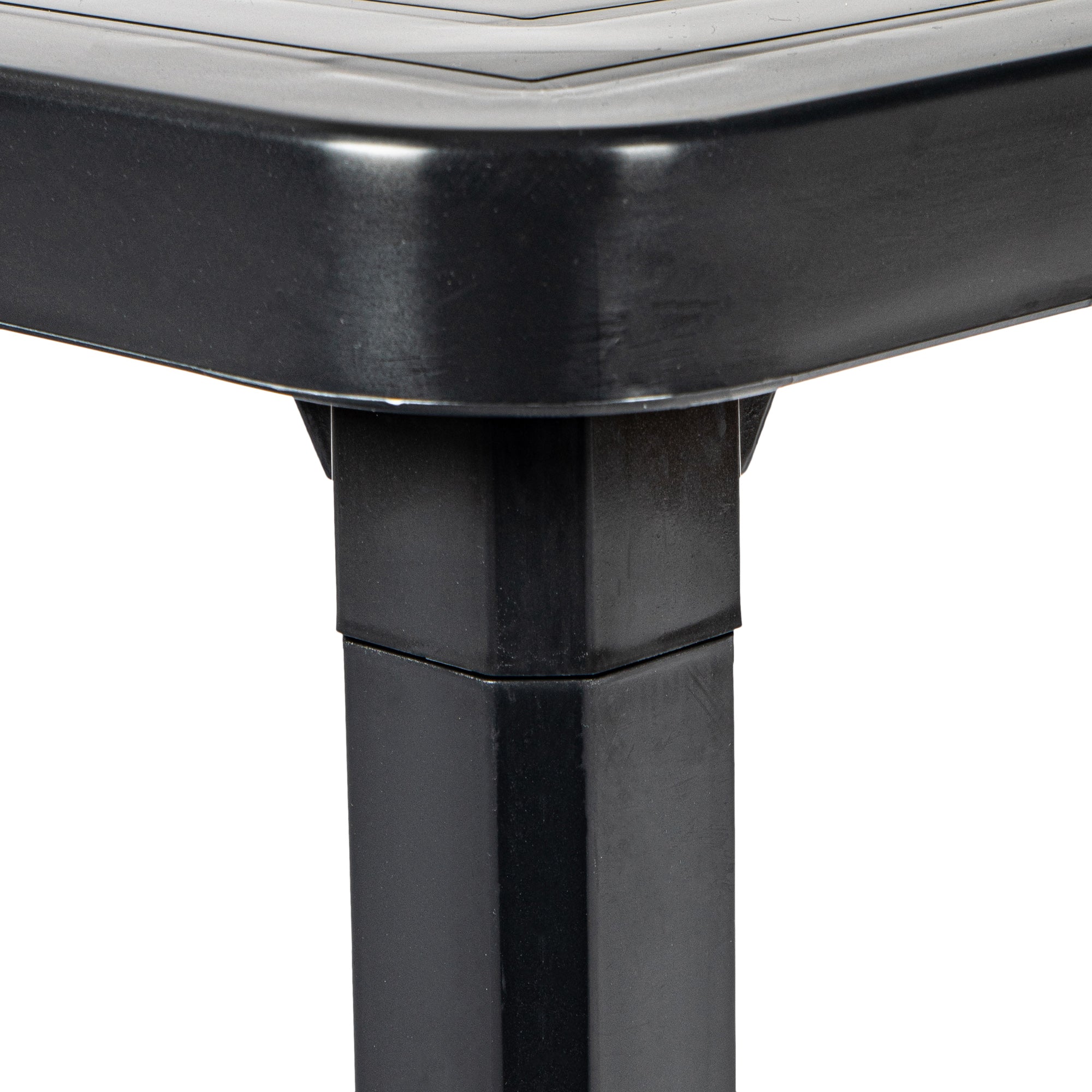 Resol Andorra Plastic Home Garden Sun Lounger Side Table - Grey - 47 x 47cm