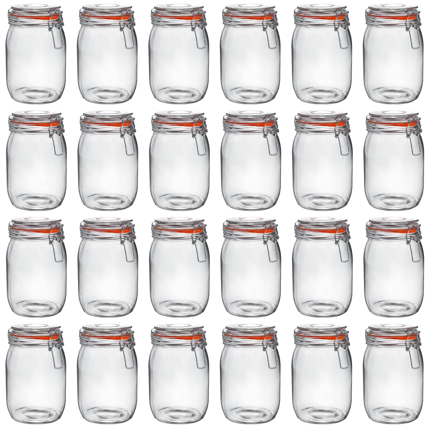 Argon Tableware Glass Storage Jars - 1000ml - Pallet of 576