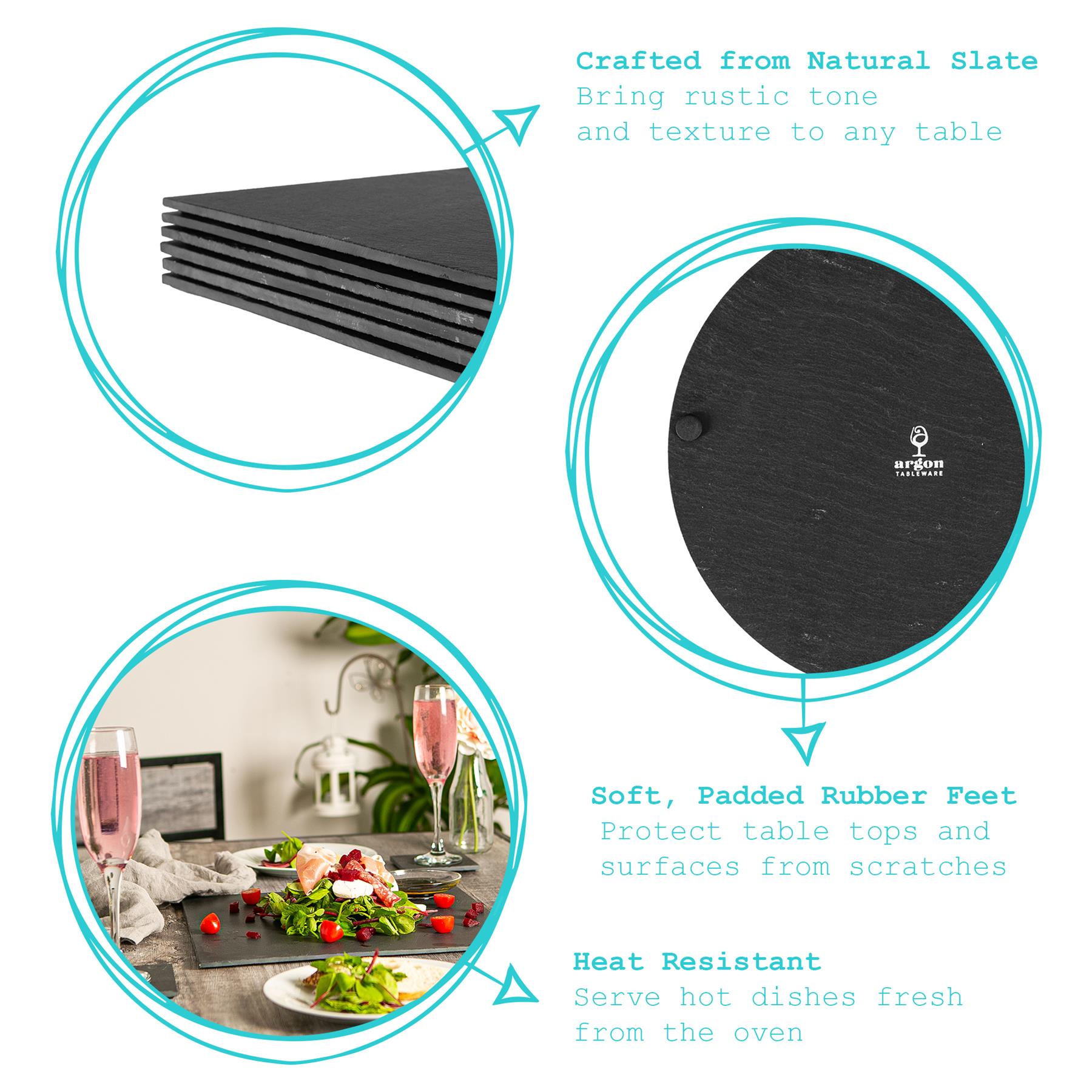 Linea Round Slate Placemat - 30cm
