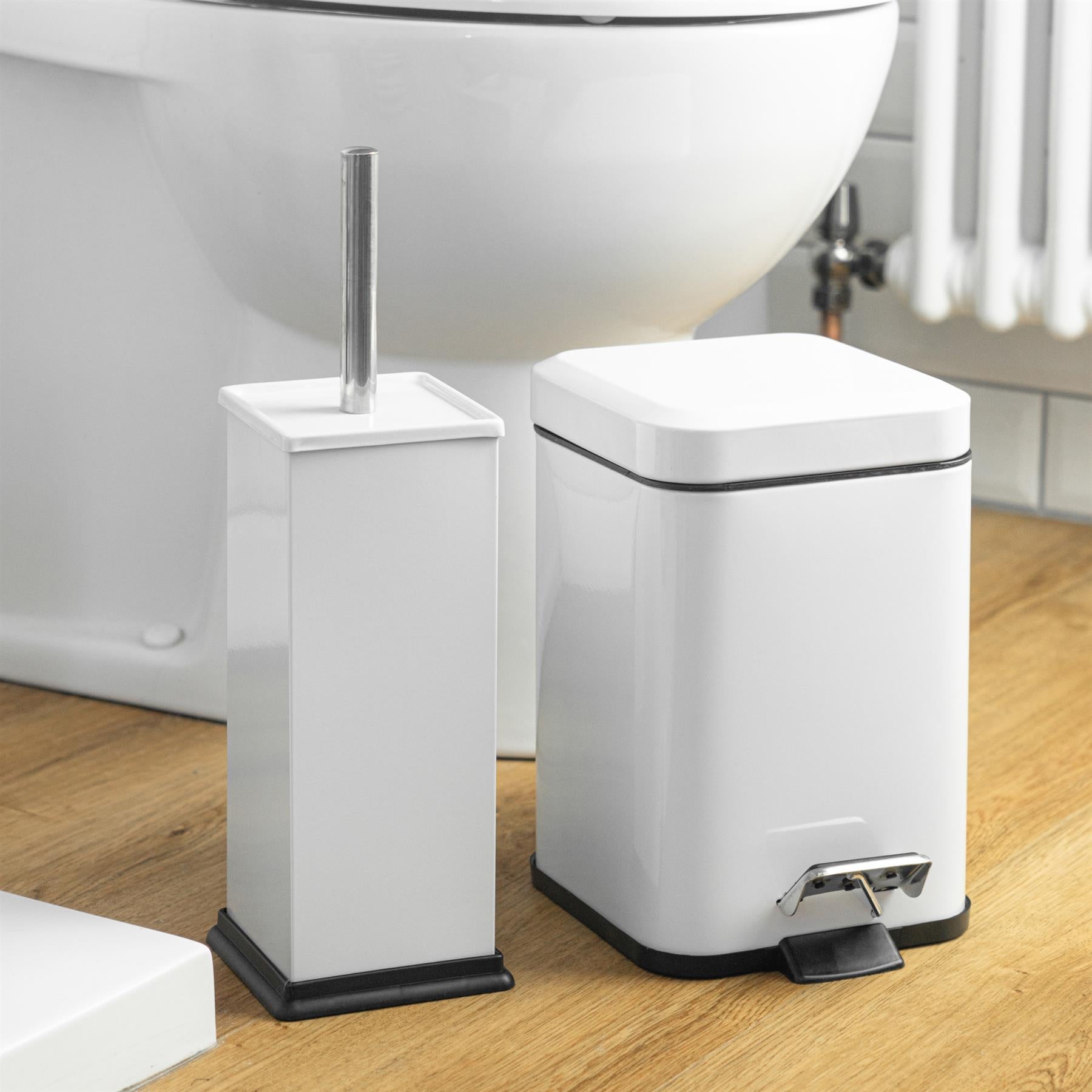 stainless steel toilet brush holder
