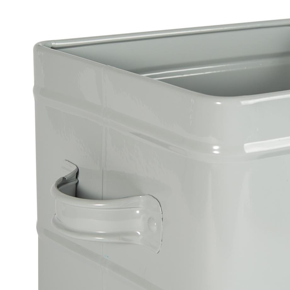Vintage Metal Washing Powder Storage Tin - Grey