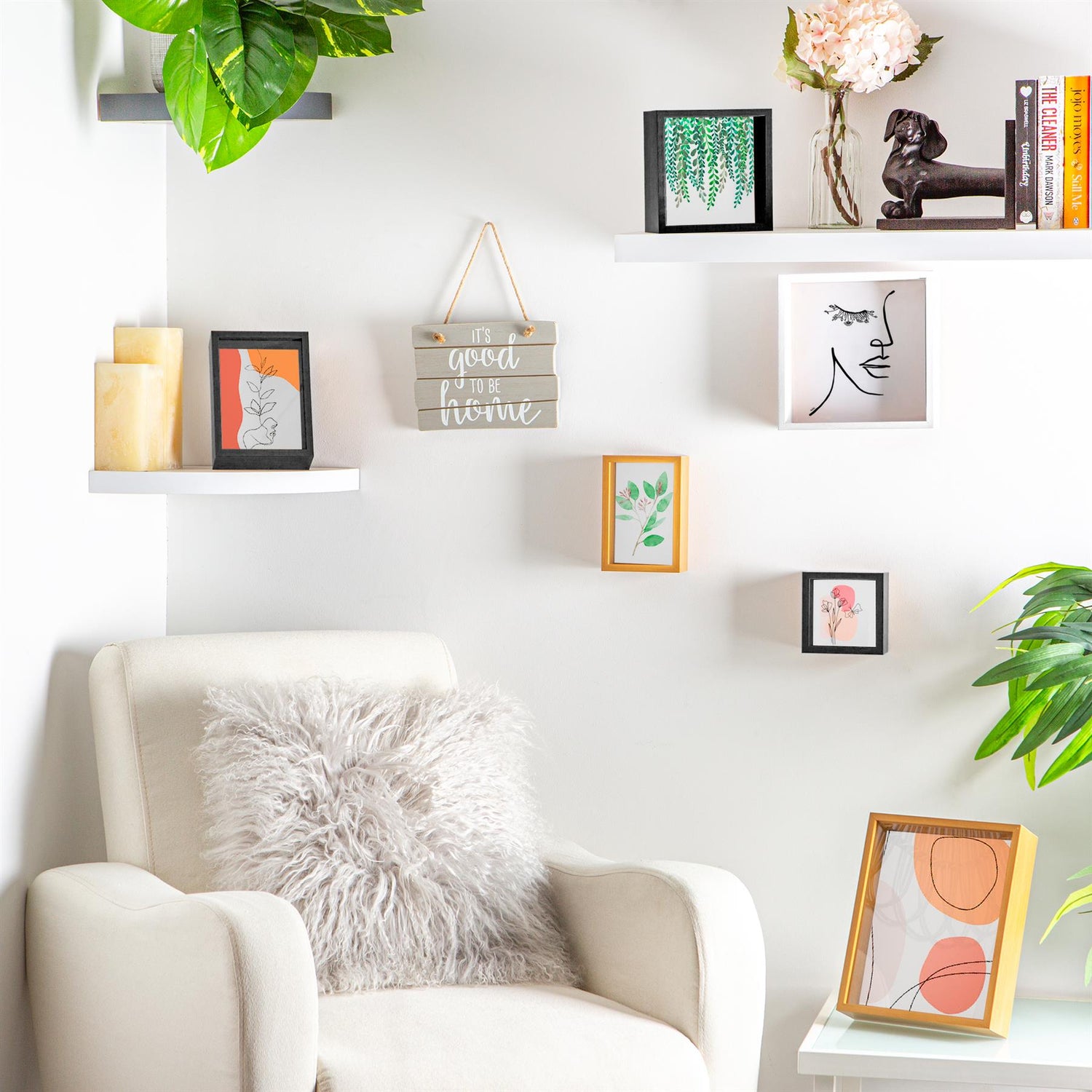 4" x 6" 3D Deep Box Photo Frame - White