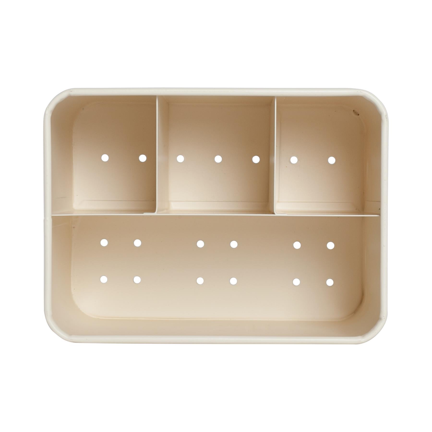 Harbour Housewares Easy Sink Tidy Storage Unit - Cream