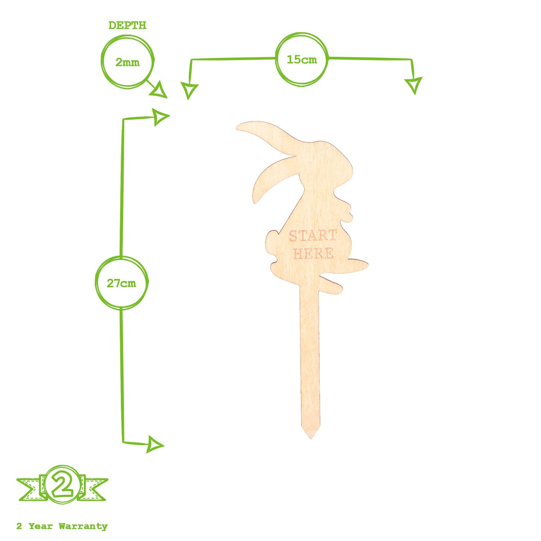 Easter Egg Hunt Signs - 15cm - Natural