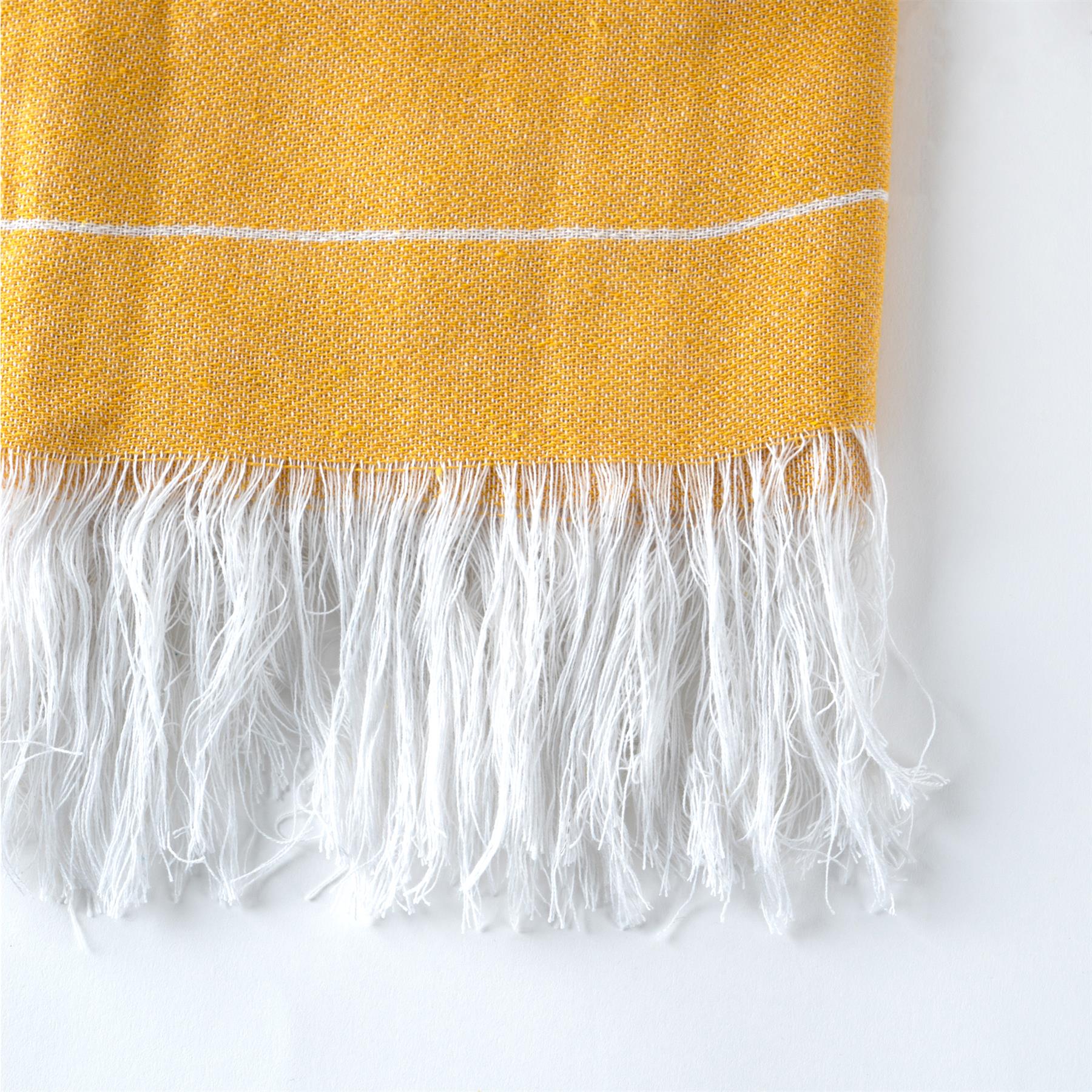 Nicola Spring 100% Turkish Cotton Beach Bath Towel - Mustard