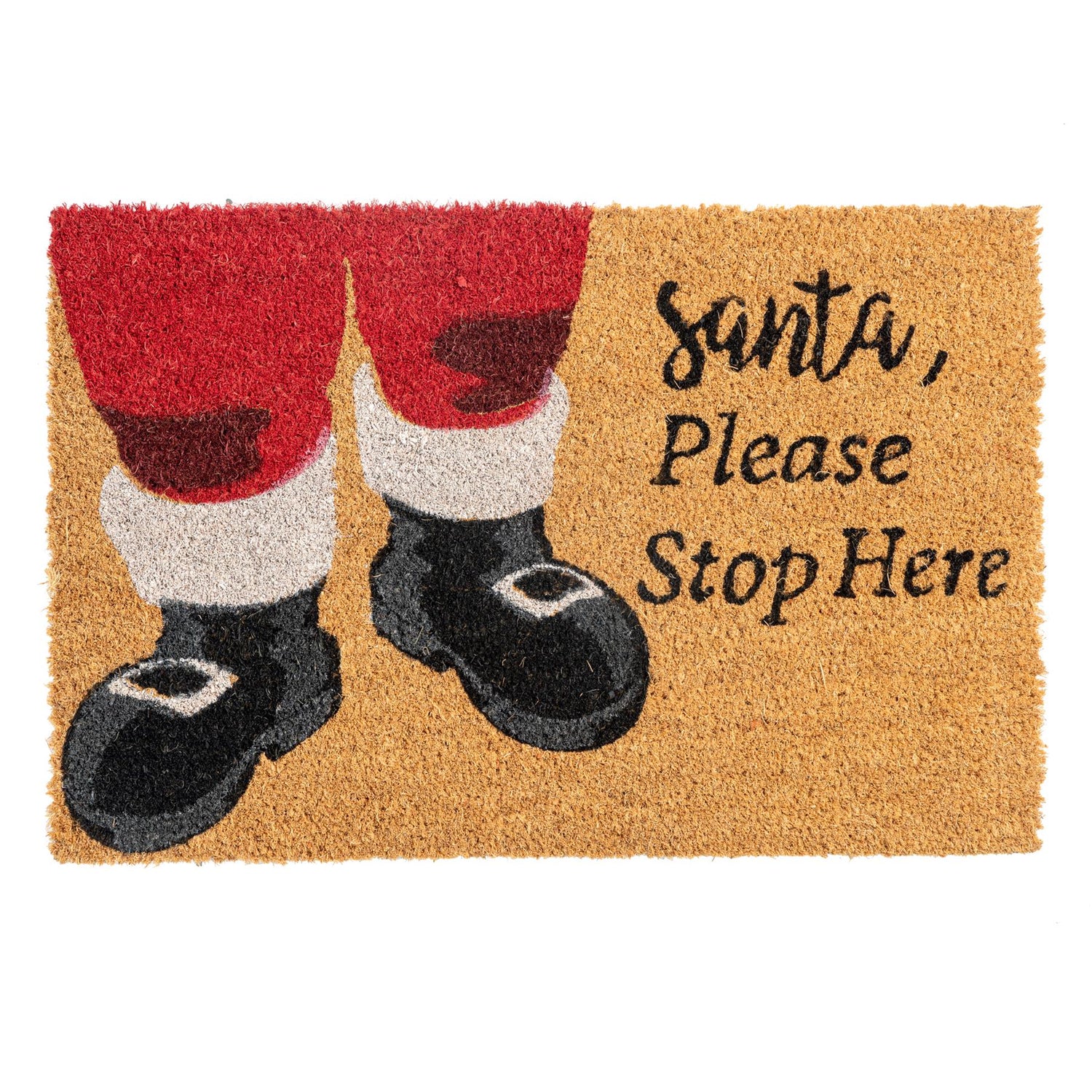 Nicola Spring Christmas Door Mat - 60 x 40cm - Santa