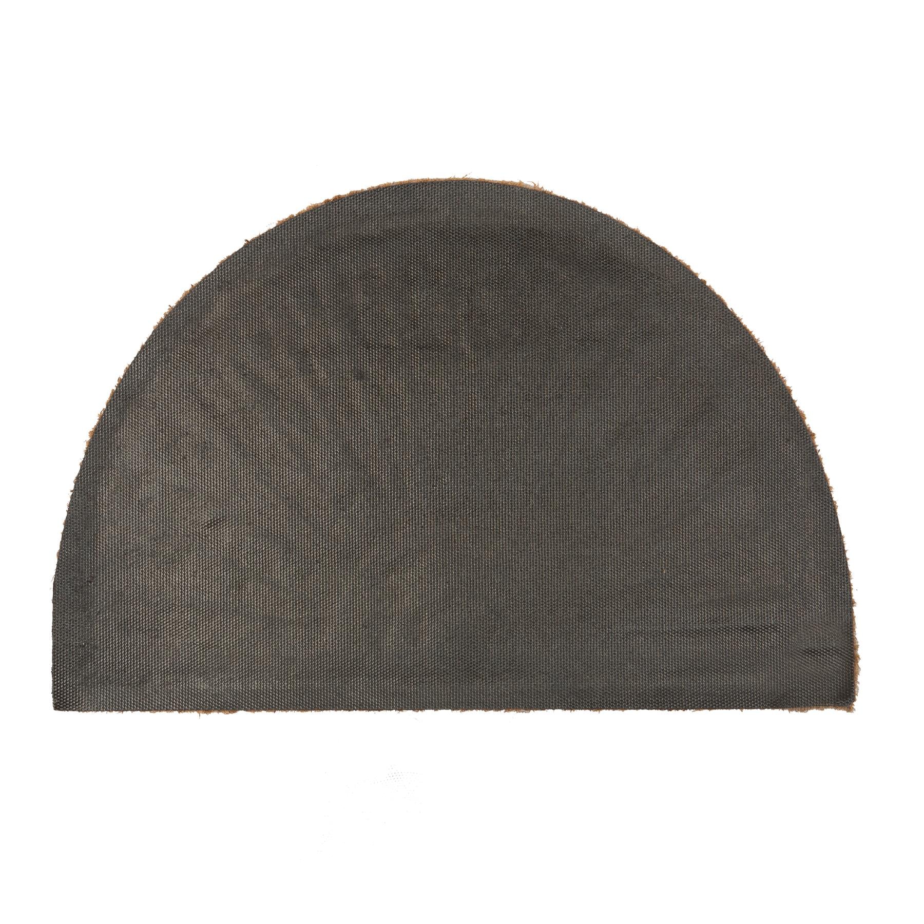 Coir Half Moon Door Mat - 60 x 40cm - Plain