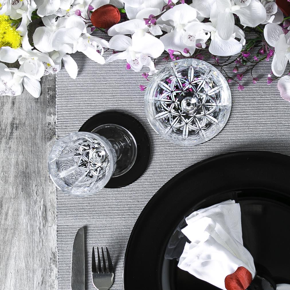 Metallic Charger Plate - 33cm - Black