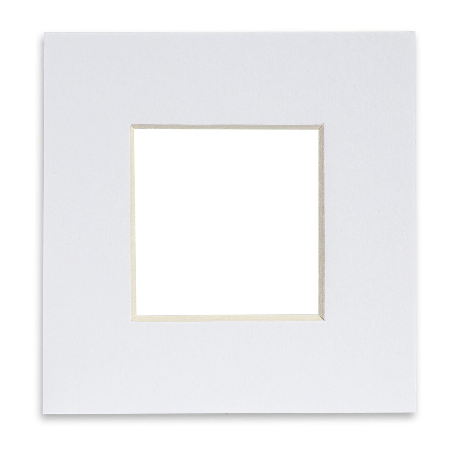 Nicola Spring Picture Mount for 8 x 8" Frame | Photo Size 4 x 4" - White