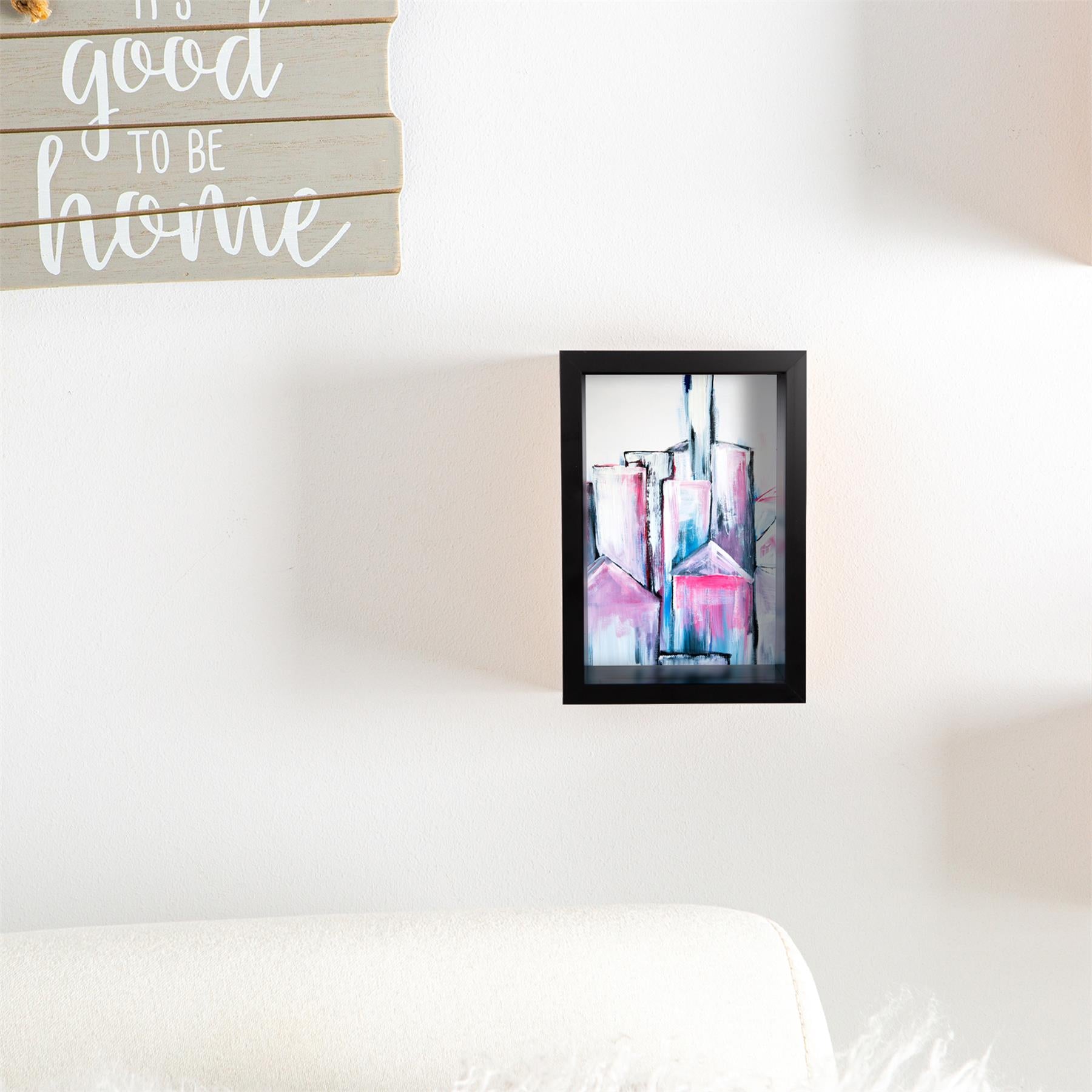 4" x 6" 3D Deep Box Photo Frame - Black
