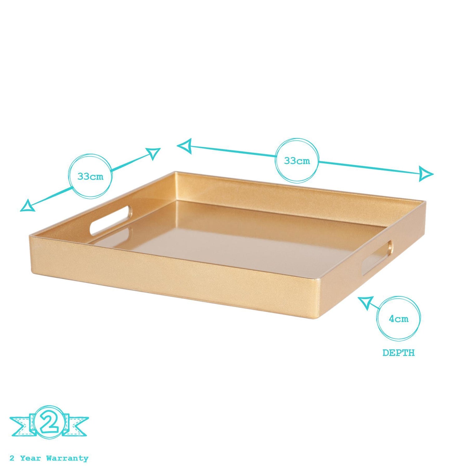 Square Serving Tray - Centre Piece - 33cm - White