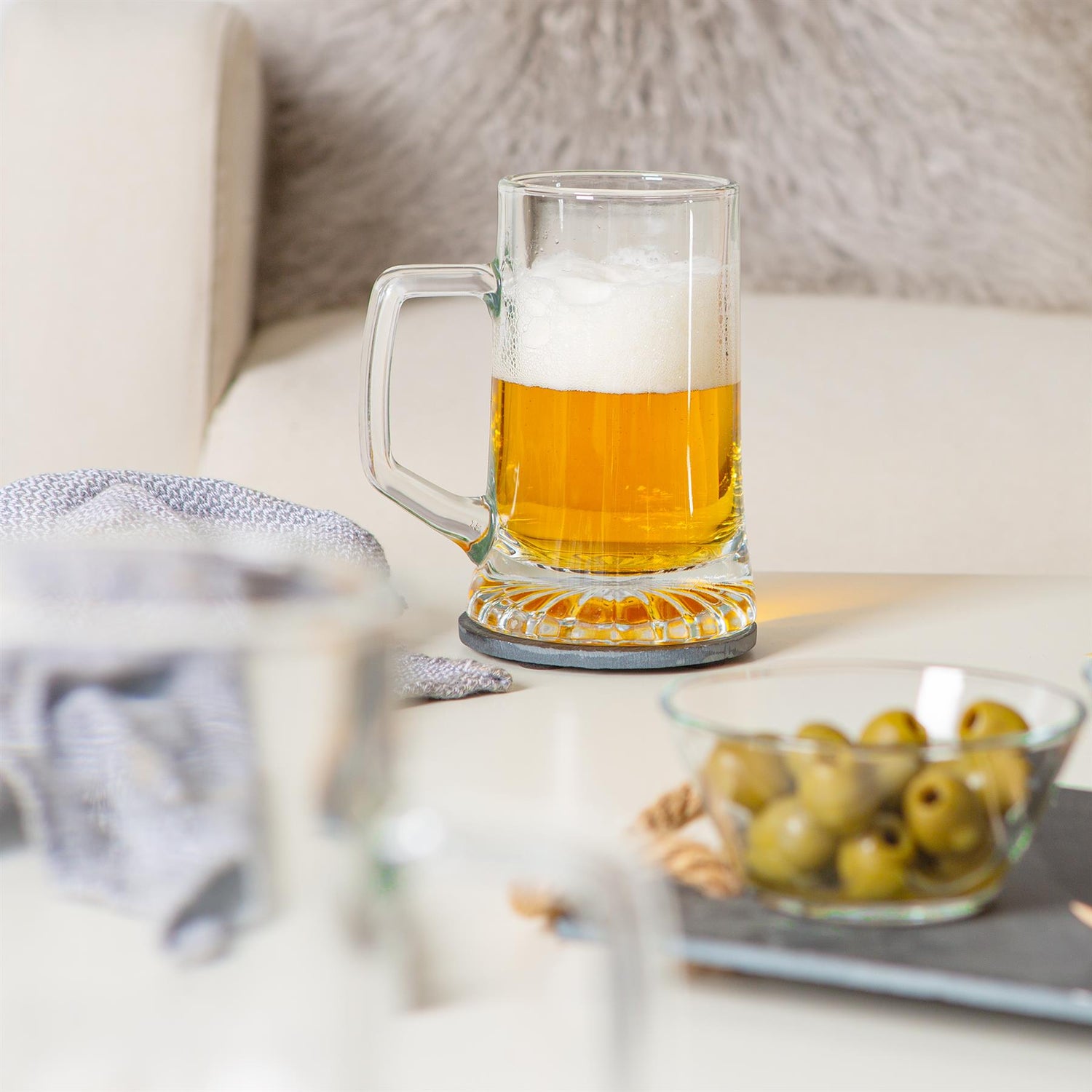 Stern Tankard Glass Beer Mug - 510ml
