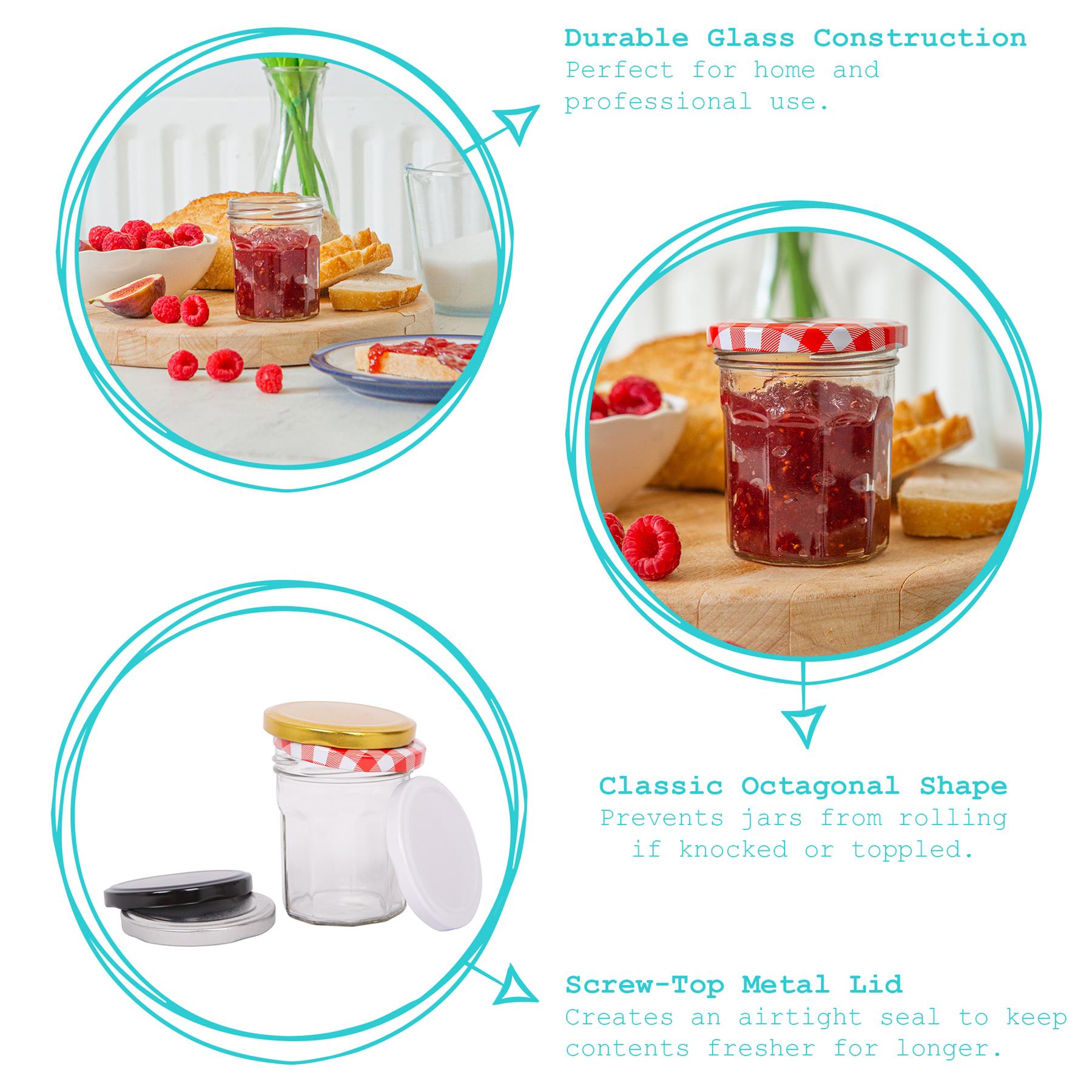 150ml Glass Jam Jar with Lid