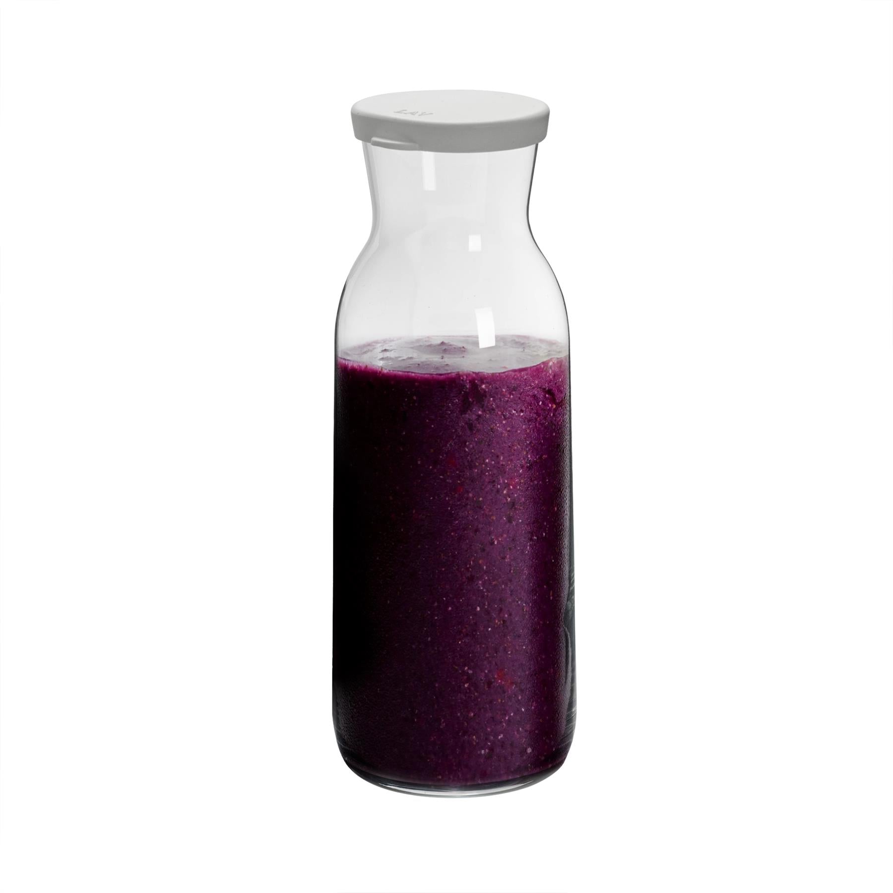 Argon Tableware Brocca Glass Water Carafe with Lid - 1.2L
