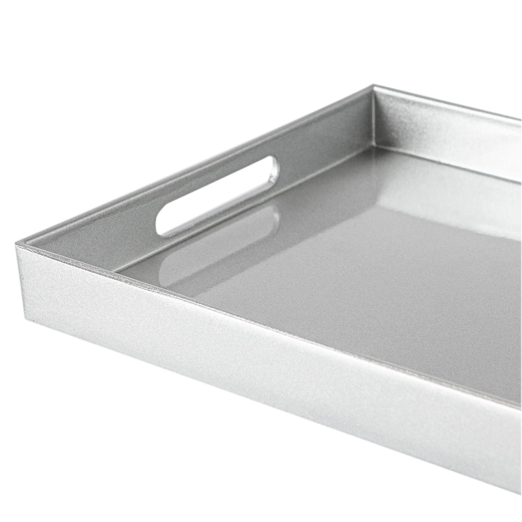 Rectangle Serving Tray - Centre Piece - 34.5cm - Silver