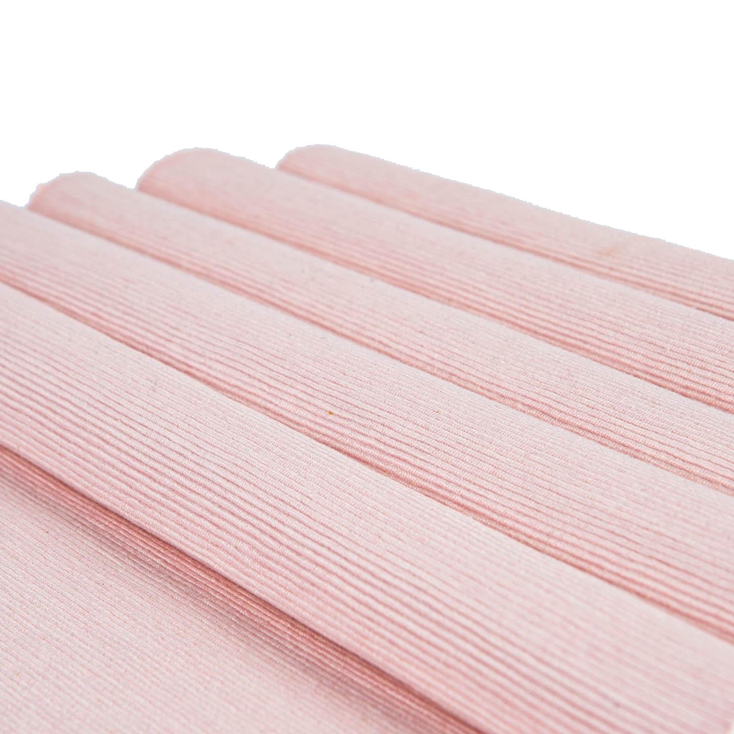 Ribbed Cotton Placemat - Baby Pink