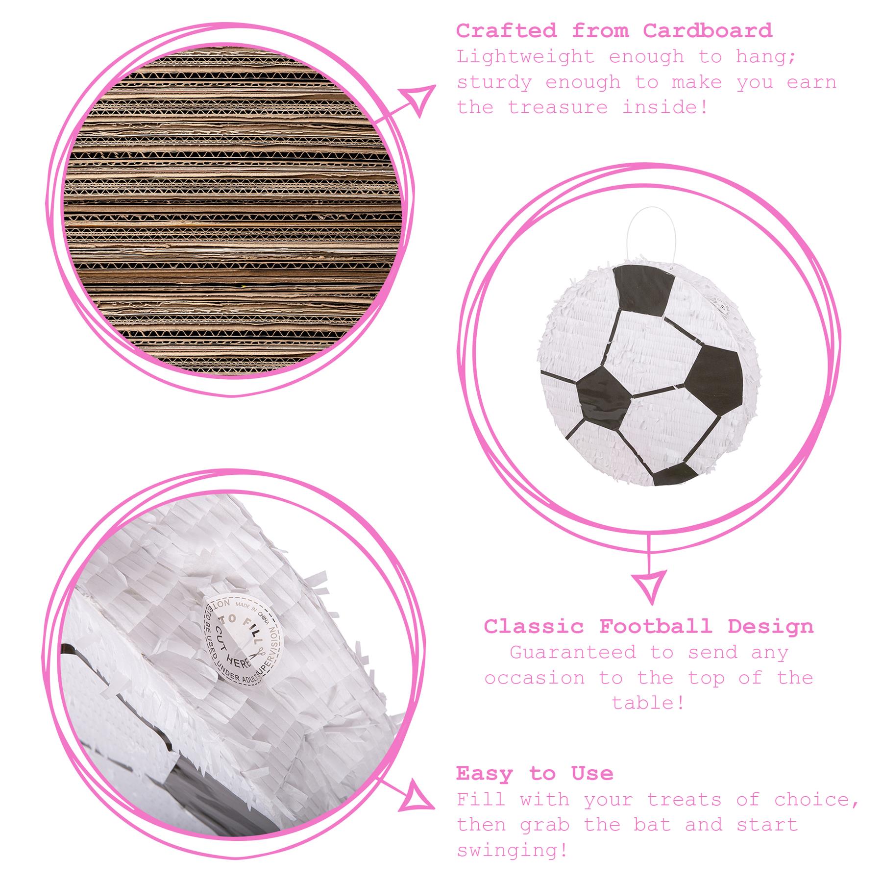 2pc Football Pinata Set with Blindfold