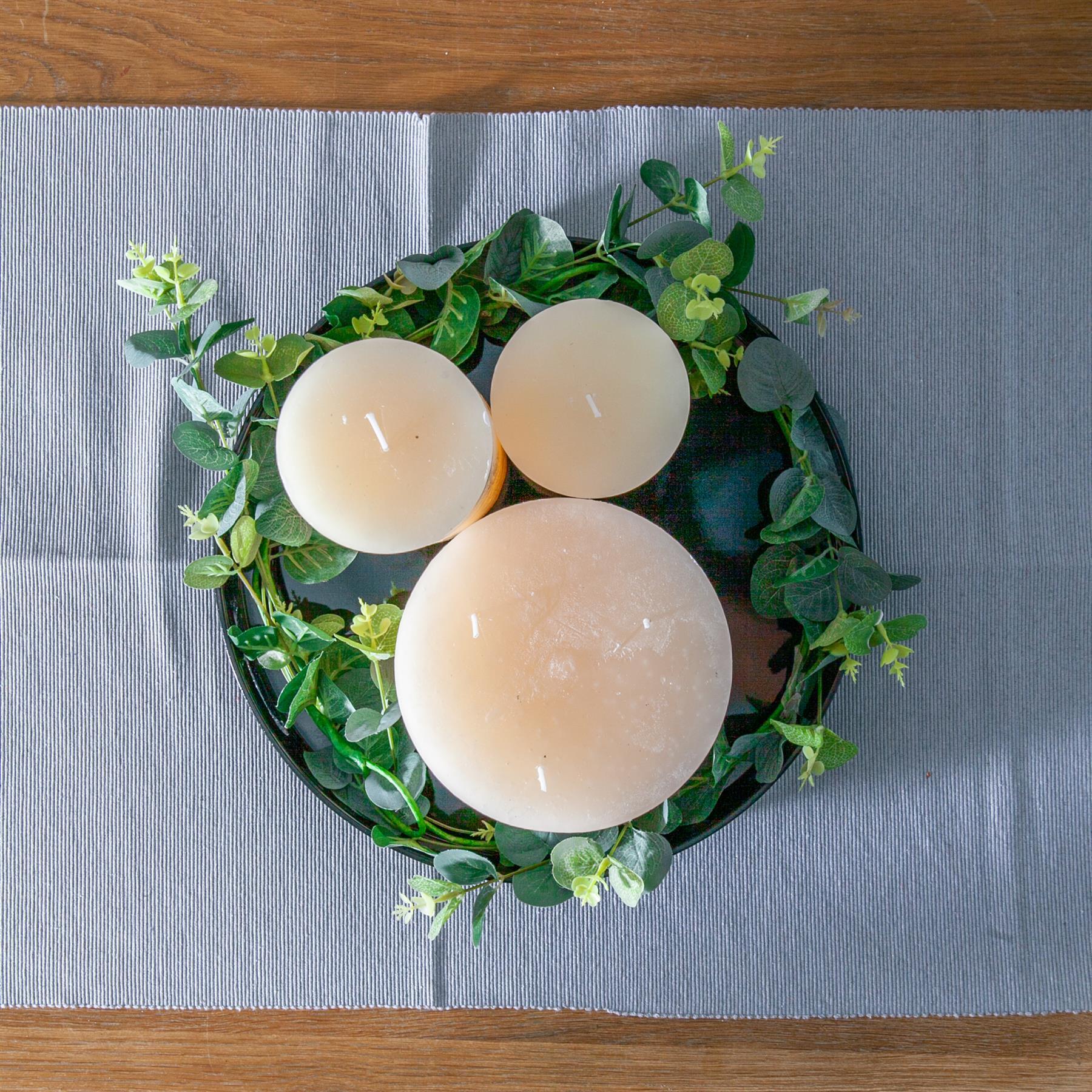Round Serving Tray - Centre Piece - 33cm - Black