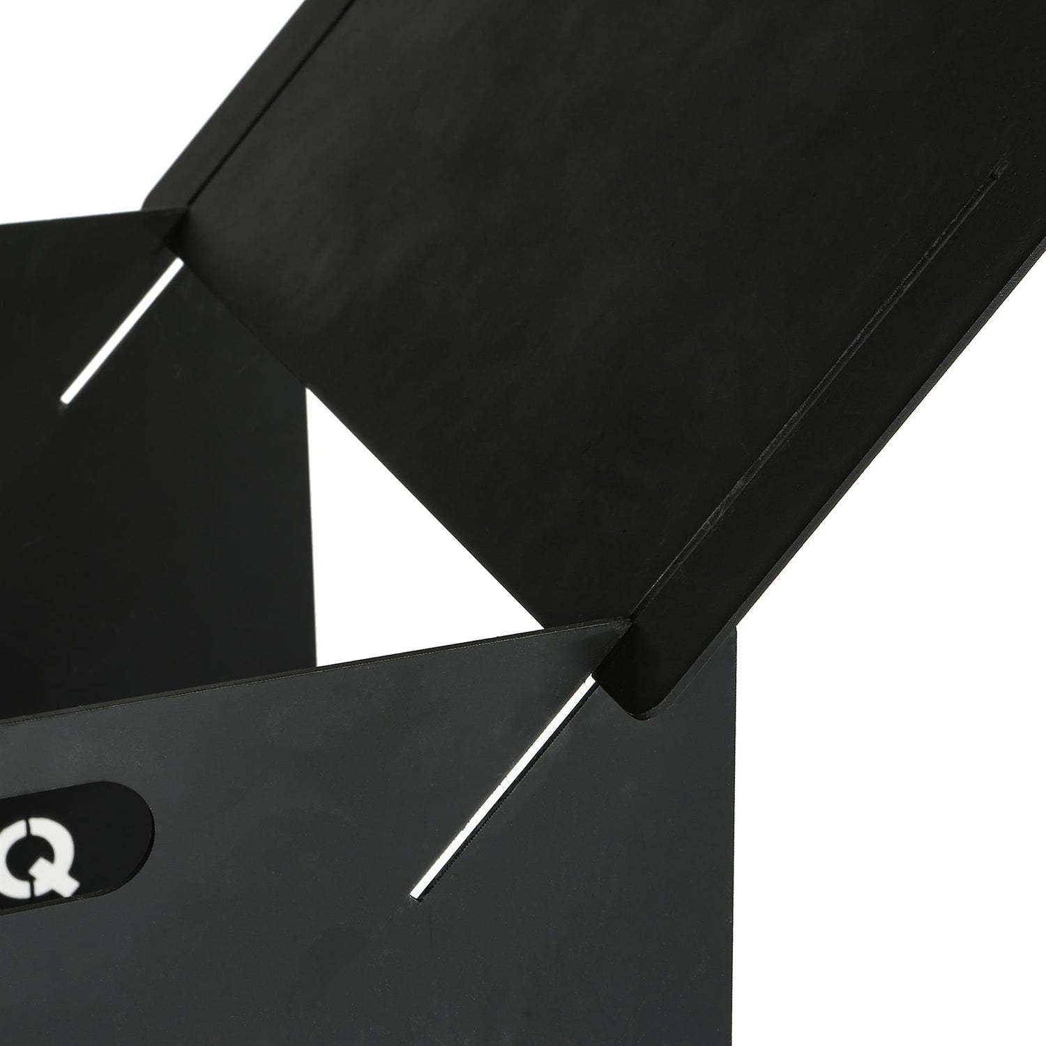 Portable Flat Pack Fire Pit - 40 x 46 x 30cm - Black