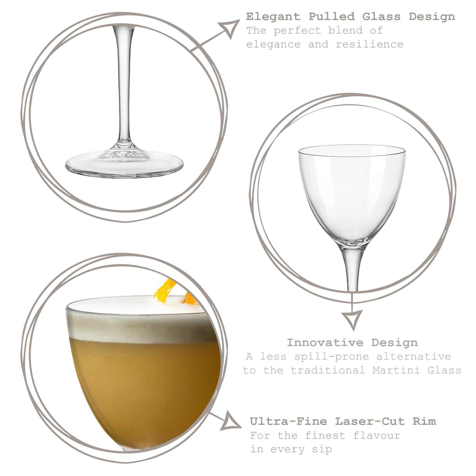 Bartender Novecento Nick & Nora Glass - 155ml