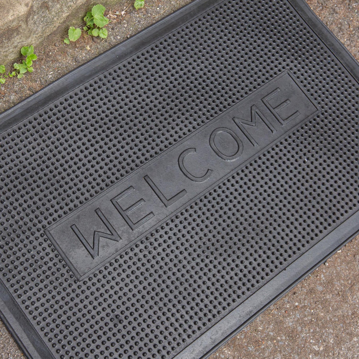 60cm x 40cm Welcome Heavy Duty Rubber Door Mat