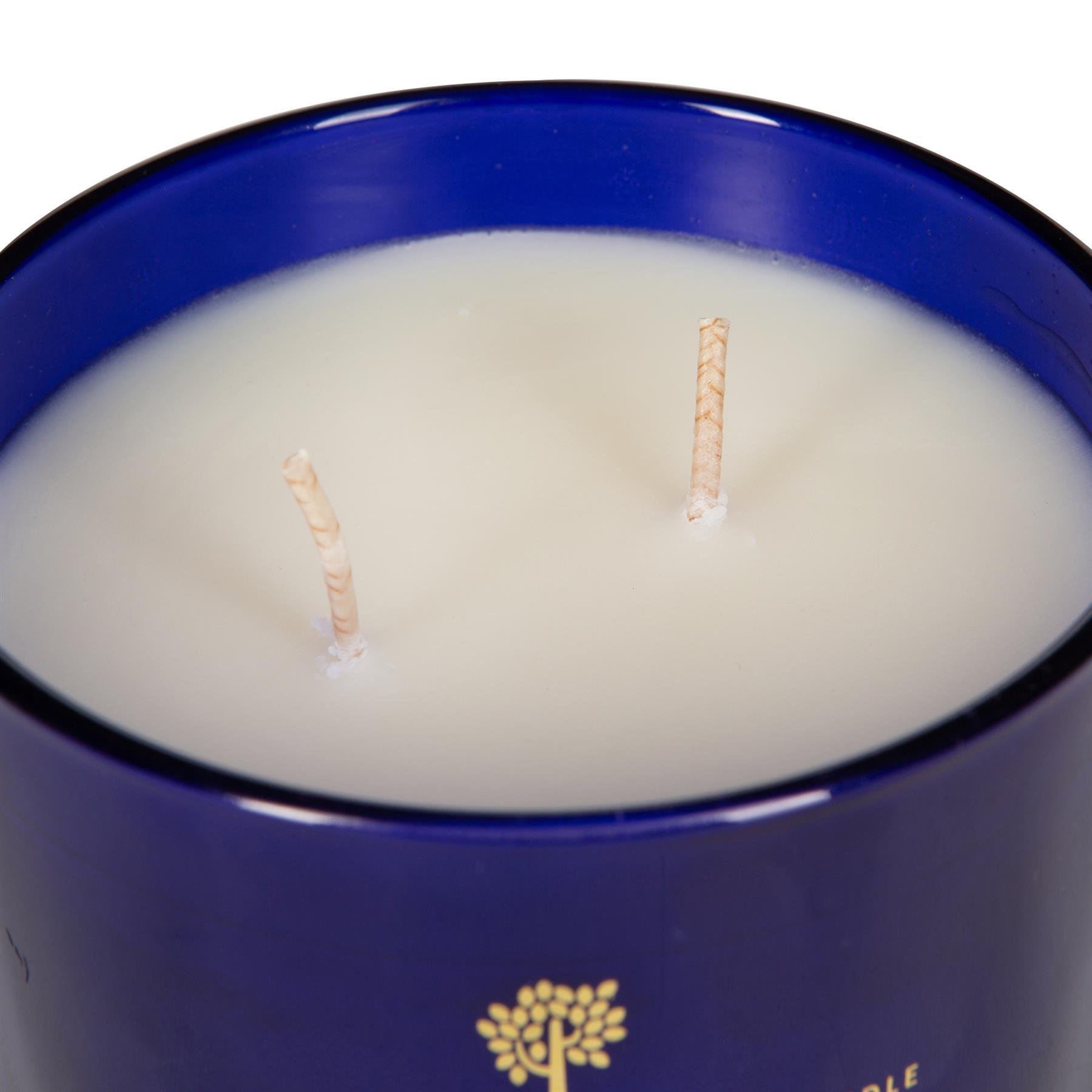 350g Double Wick Patchouli & Rosewood Soy Wax Scented Candle - by Nicola Spring