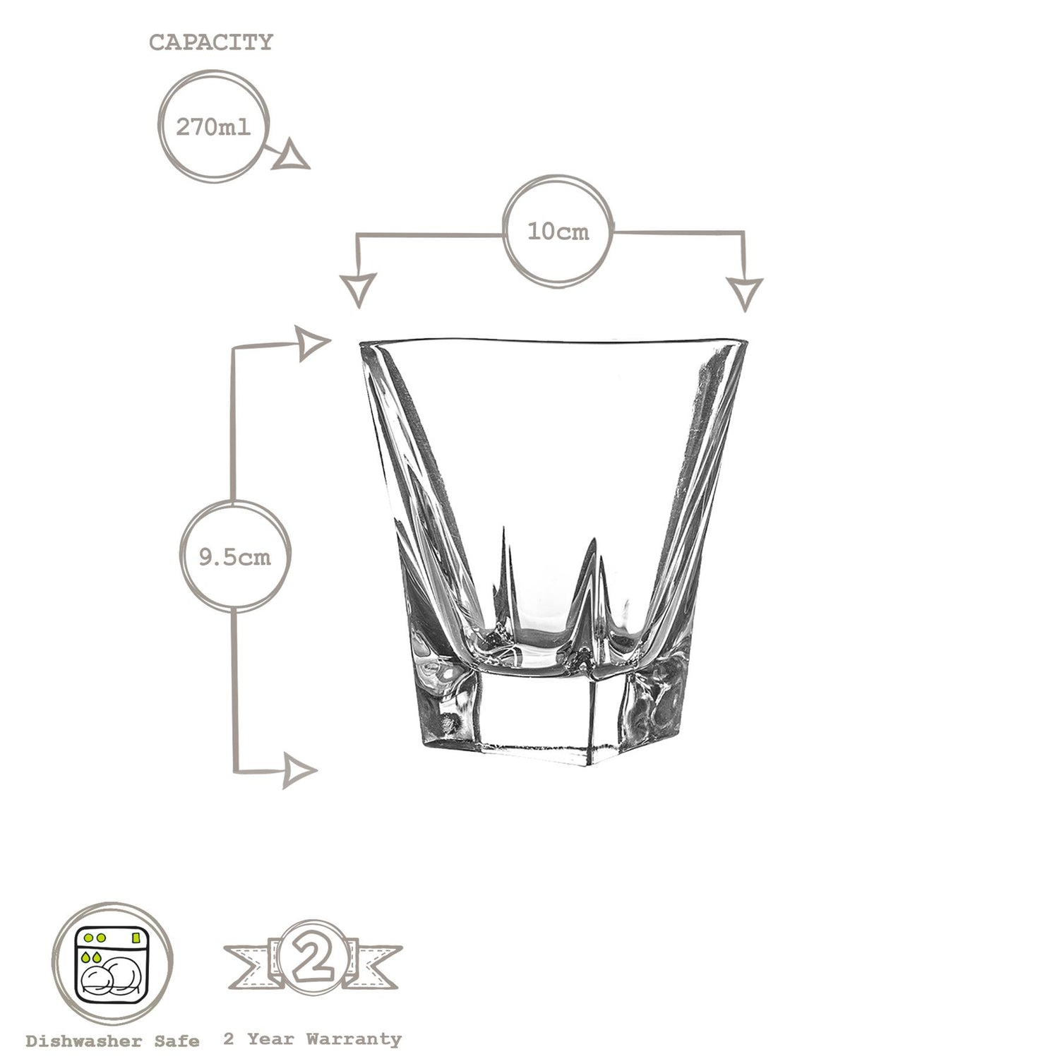 Fusion Whisky Glass - 270ml