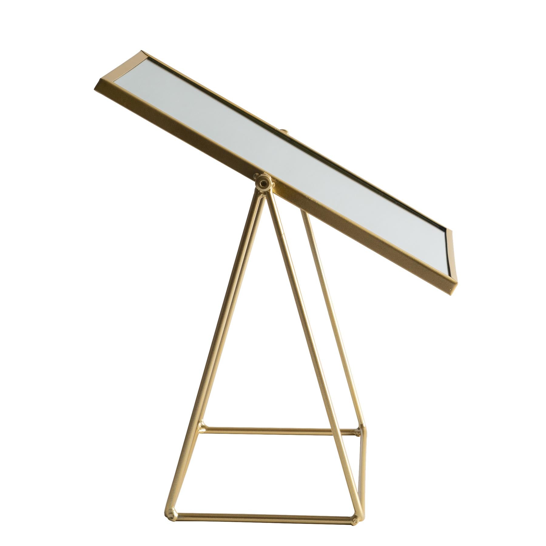 Harbour Housewares Dressing Table Vanity Mirror - 22cm - Gold