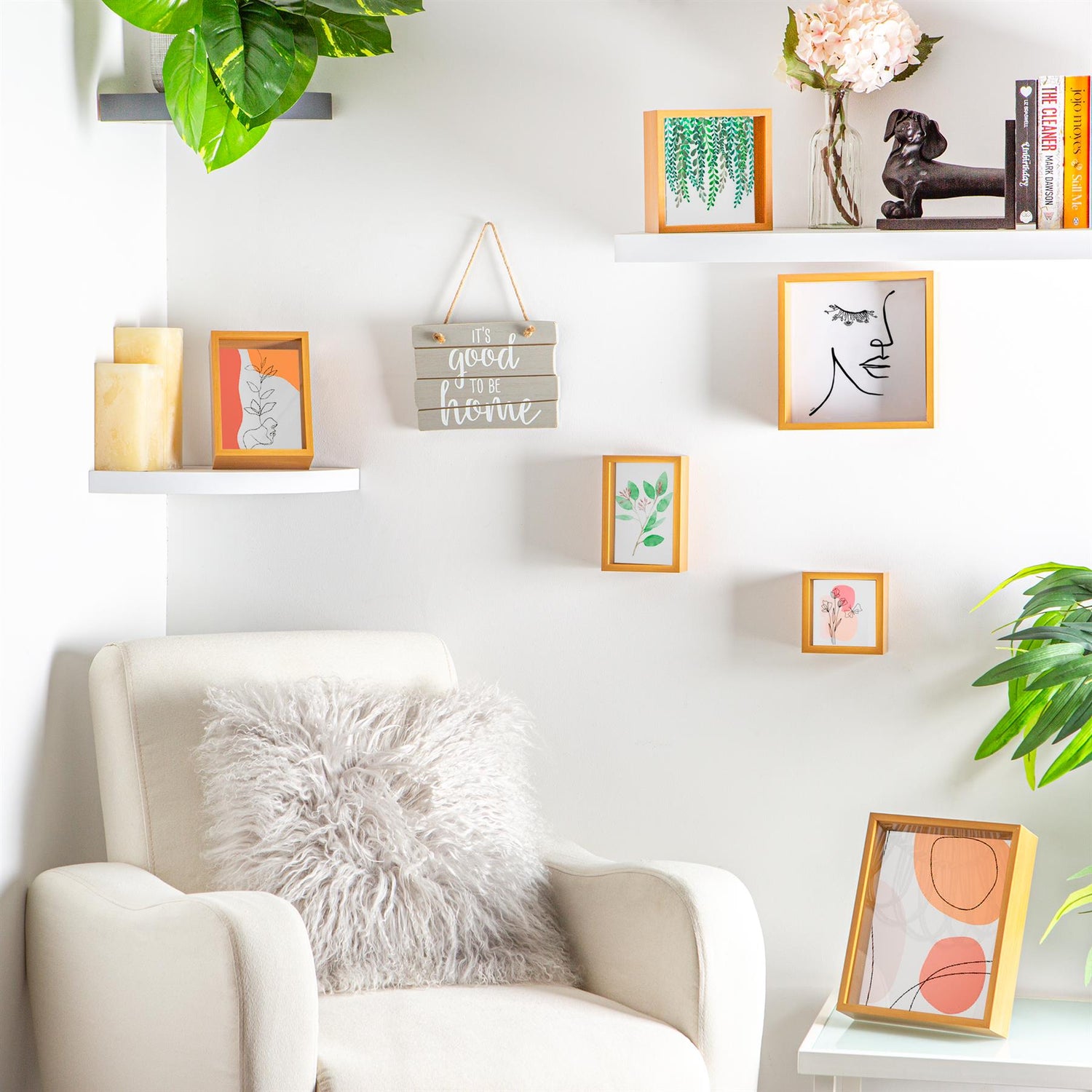 3D Deep Box Photo Frame - 8 x 10" - Light Wood
