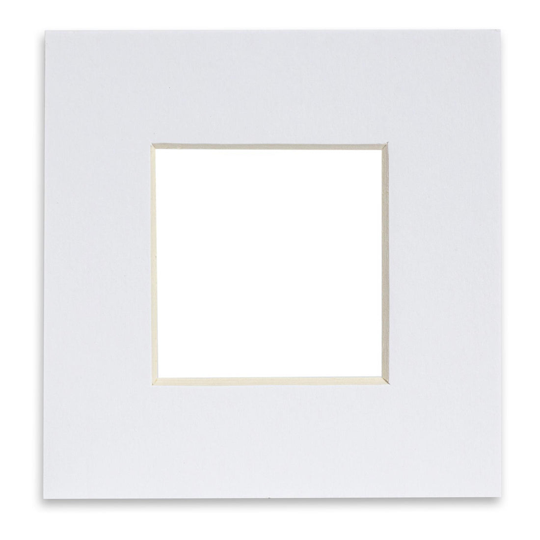 Nicola Spring Picture Mount for 10 x 10" Frame | Photo Size 6 x 6" - White
