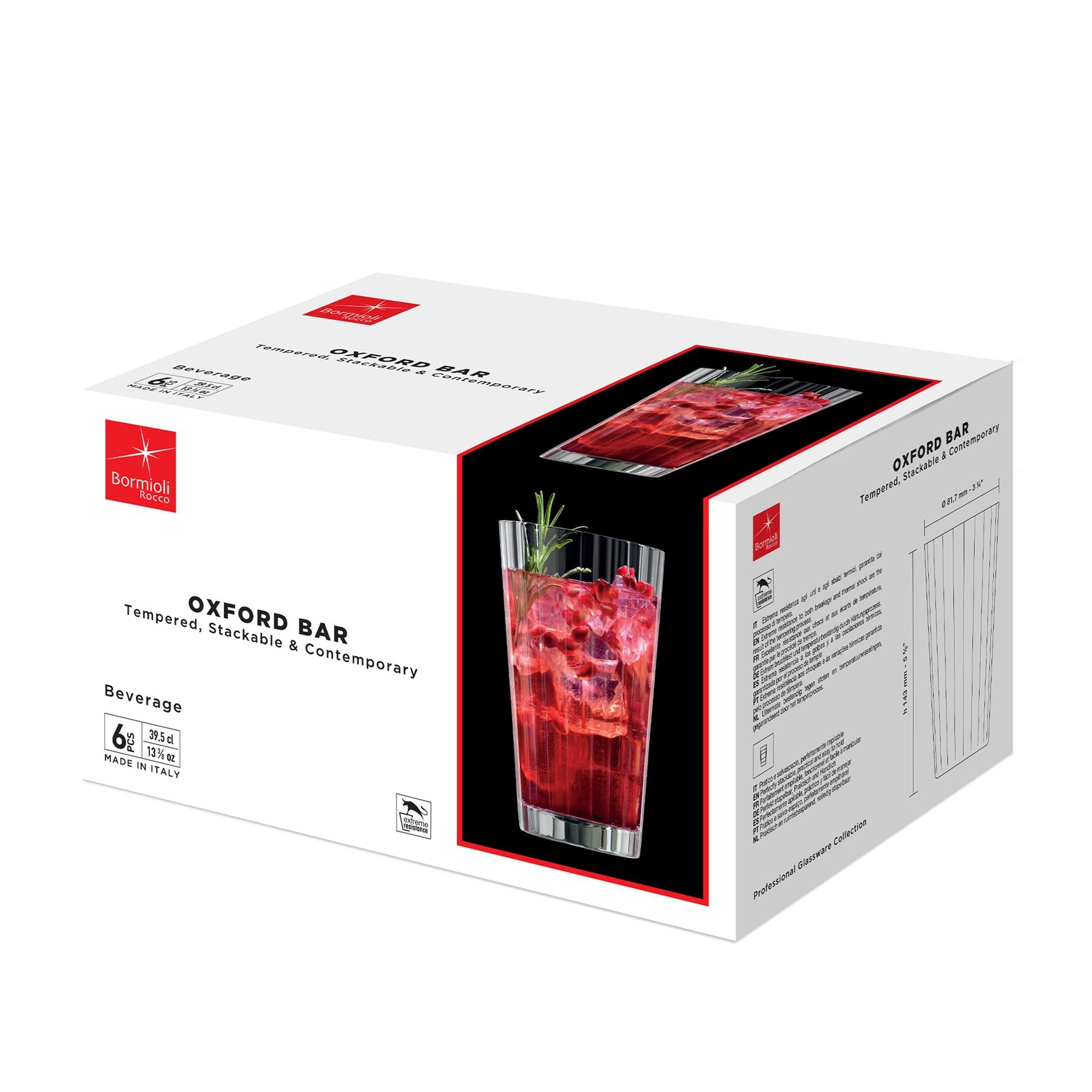 395ml Oxford Bar Stacking Highball Glass