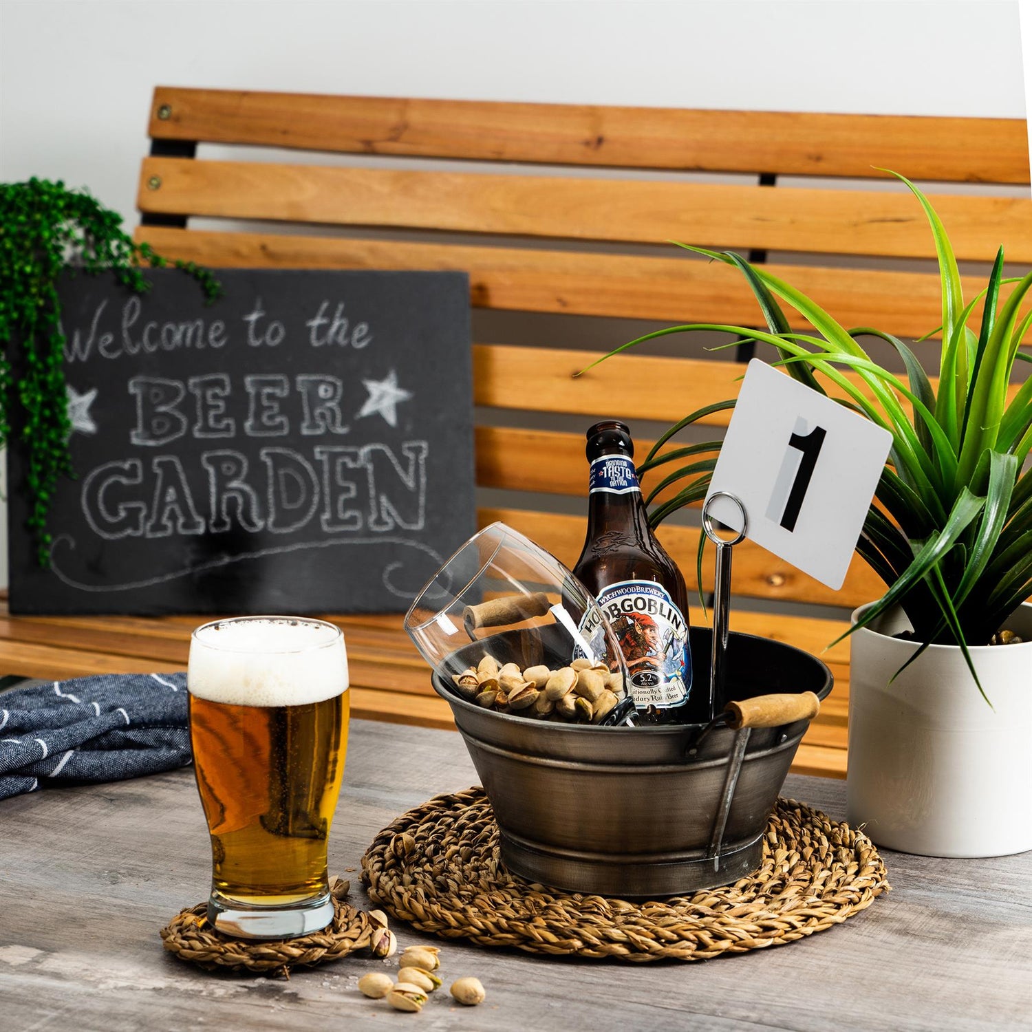 LAV Belek Tulip Pint Beer Glass - Clear - 580ml