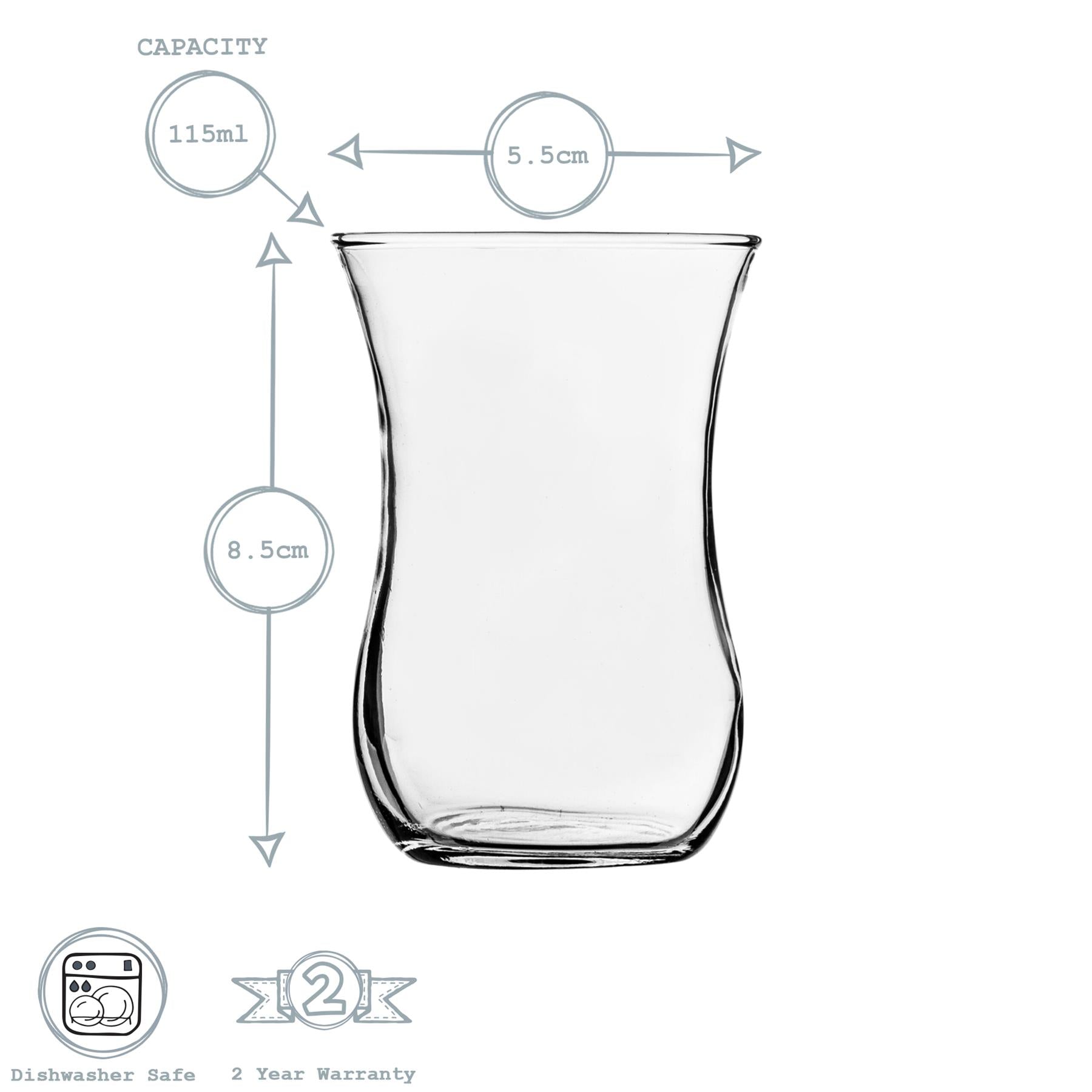 115ml Klasik Turkish Tea Glass