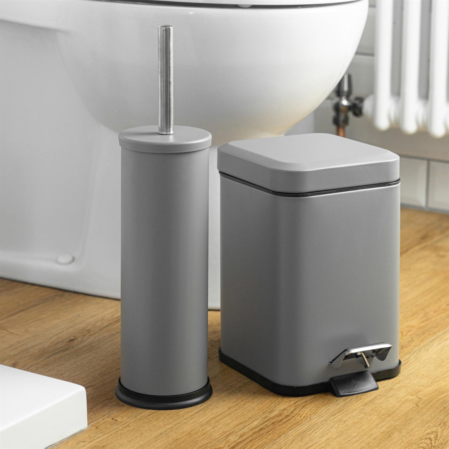 Stainless Steel Toilet Brush With Holder