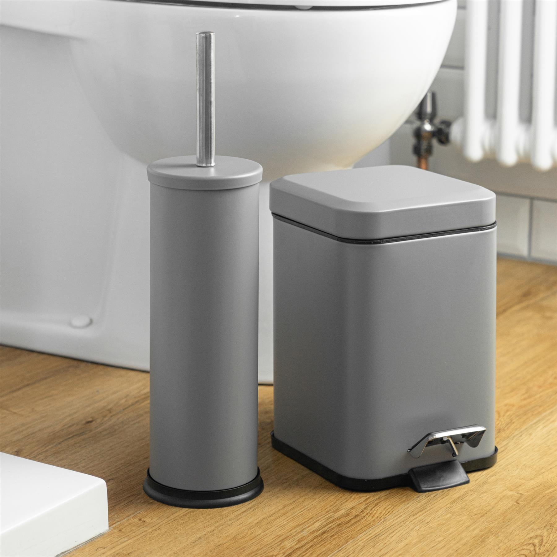 Stainless Steel Toilet Brush With Holder