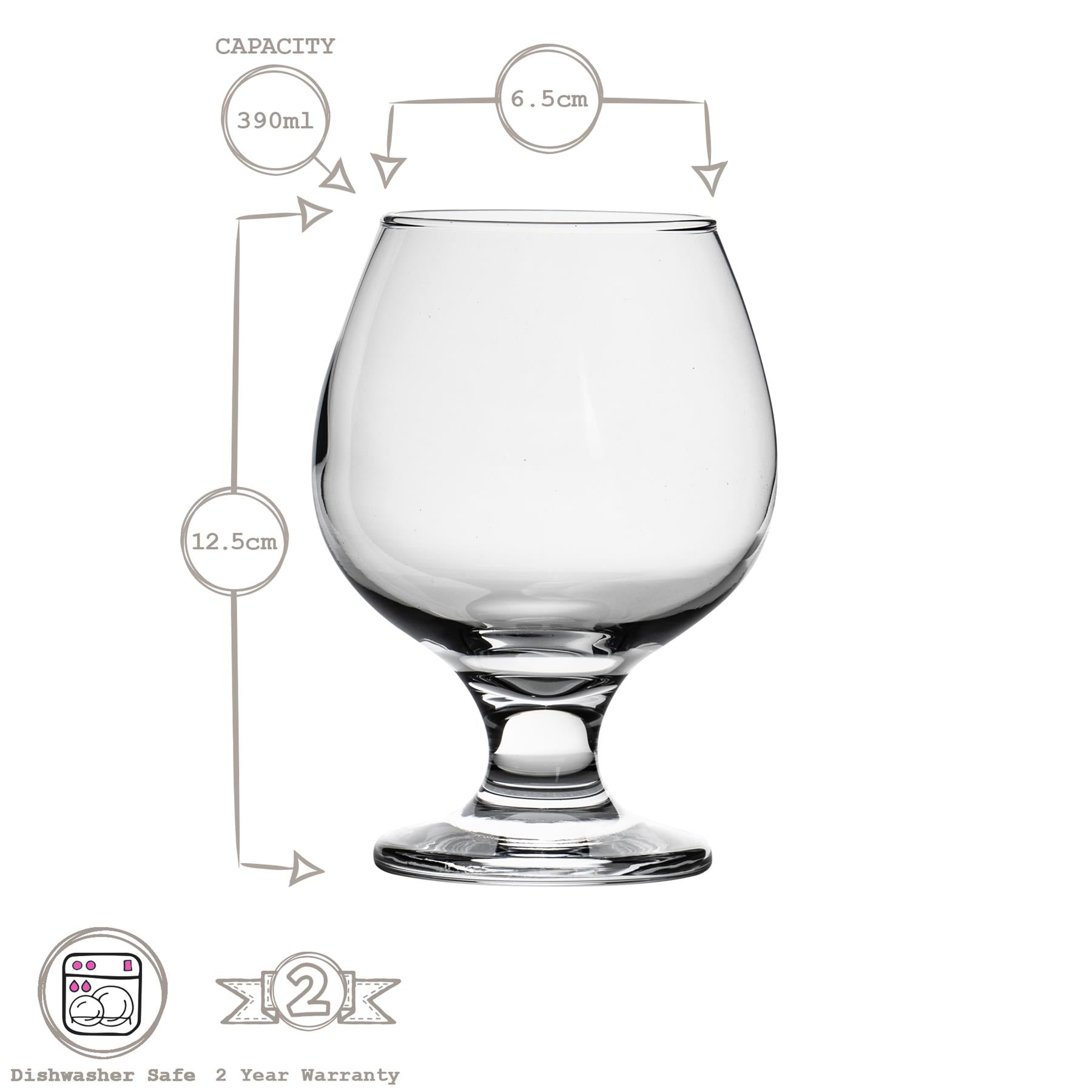 390ml Misket Brandy Glass