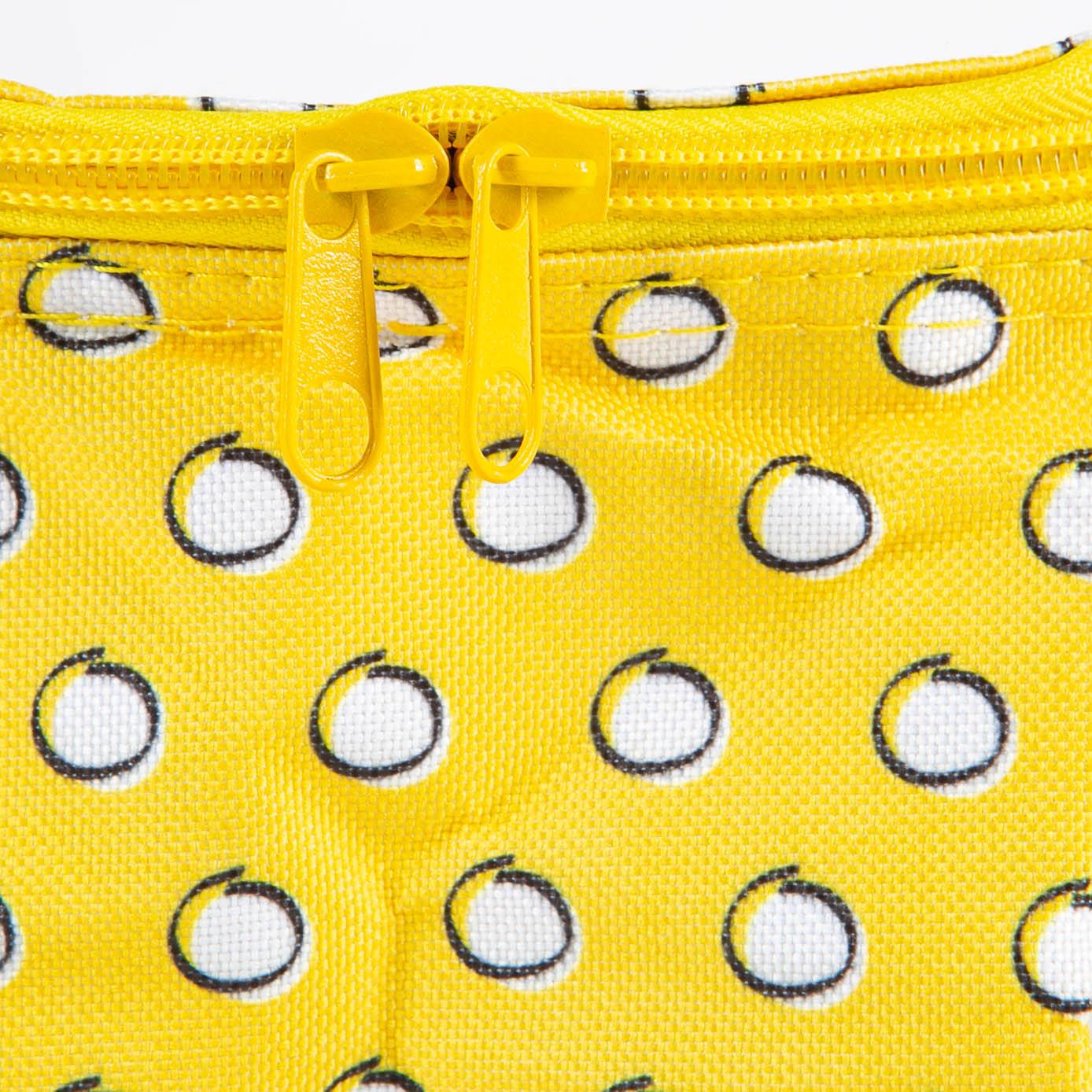 Insulated Lunch Bag - Mustard Polka
